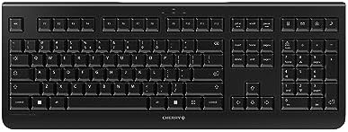 Cherry KW 3000 Wireless Quiet Full Size Keyboard for Windows and Mac. 2.4 Ghz Wireless Technology, Silent and Durable for Office and Personal Workpace