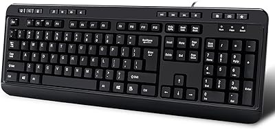Adesso AKB-132HB Multimedia USB Keyboard with 3 Hubs, Black