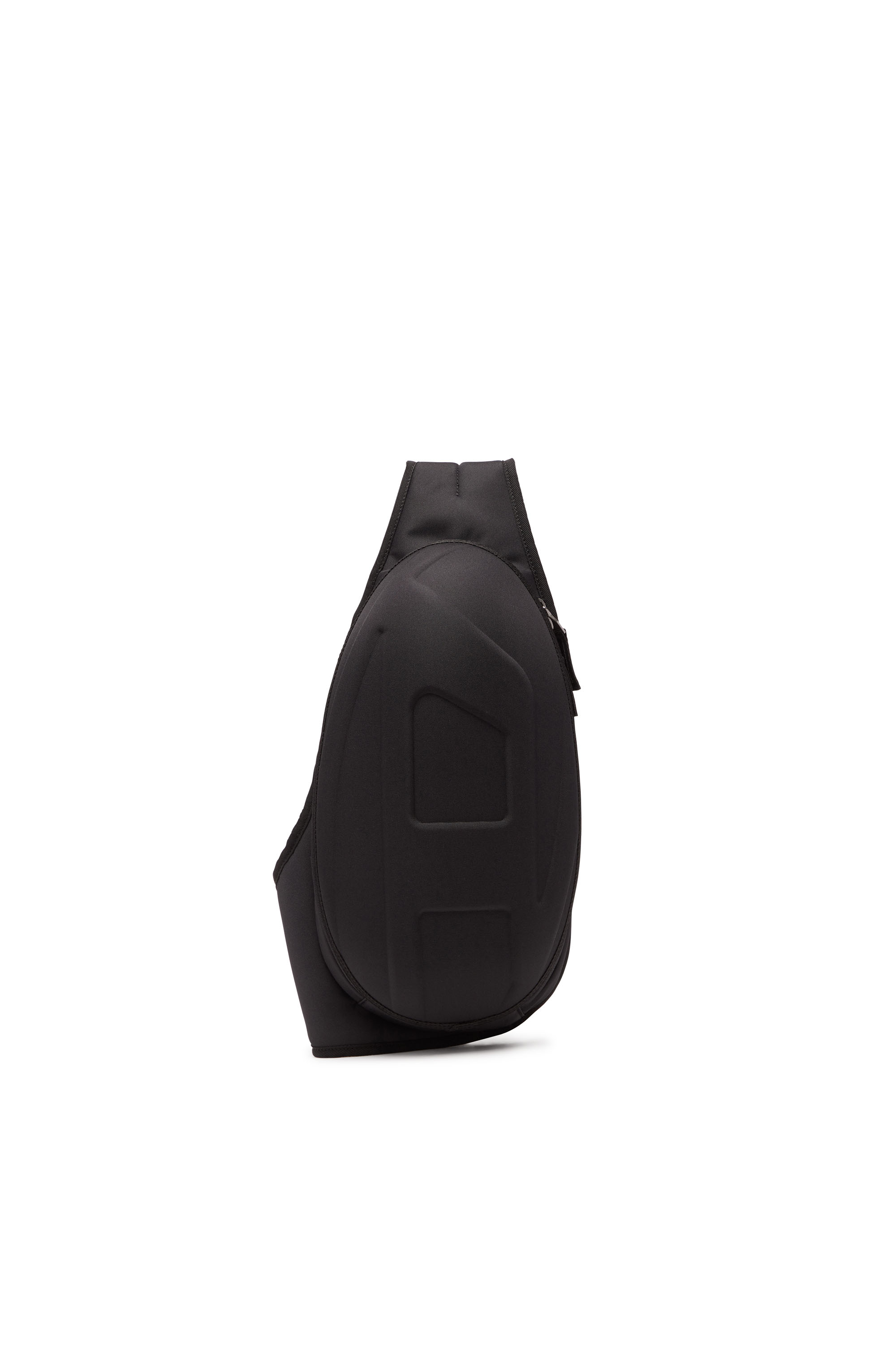 Diesel - 1DR-POD SLING BAG, Man 1DR-Pod Sling Bag - Hard shell sling backpack in Black - Image 1