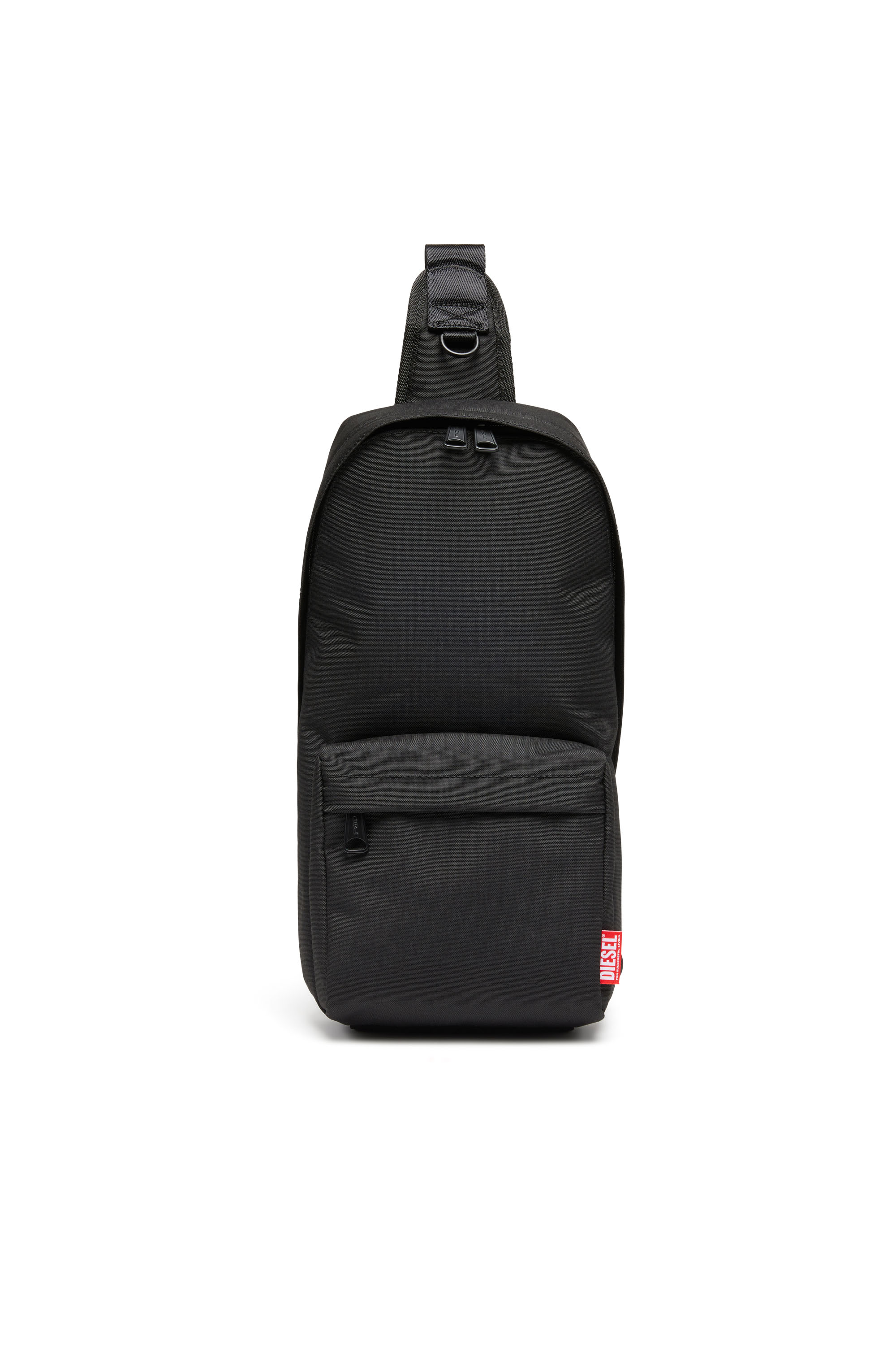 Diesel - D-BSC SLING BAG X, Man D-Bsc-Sling backpack in heavy-duty shell in Black - Image 1