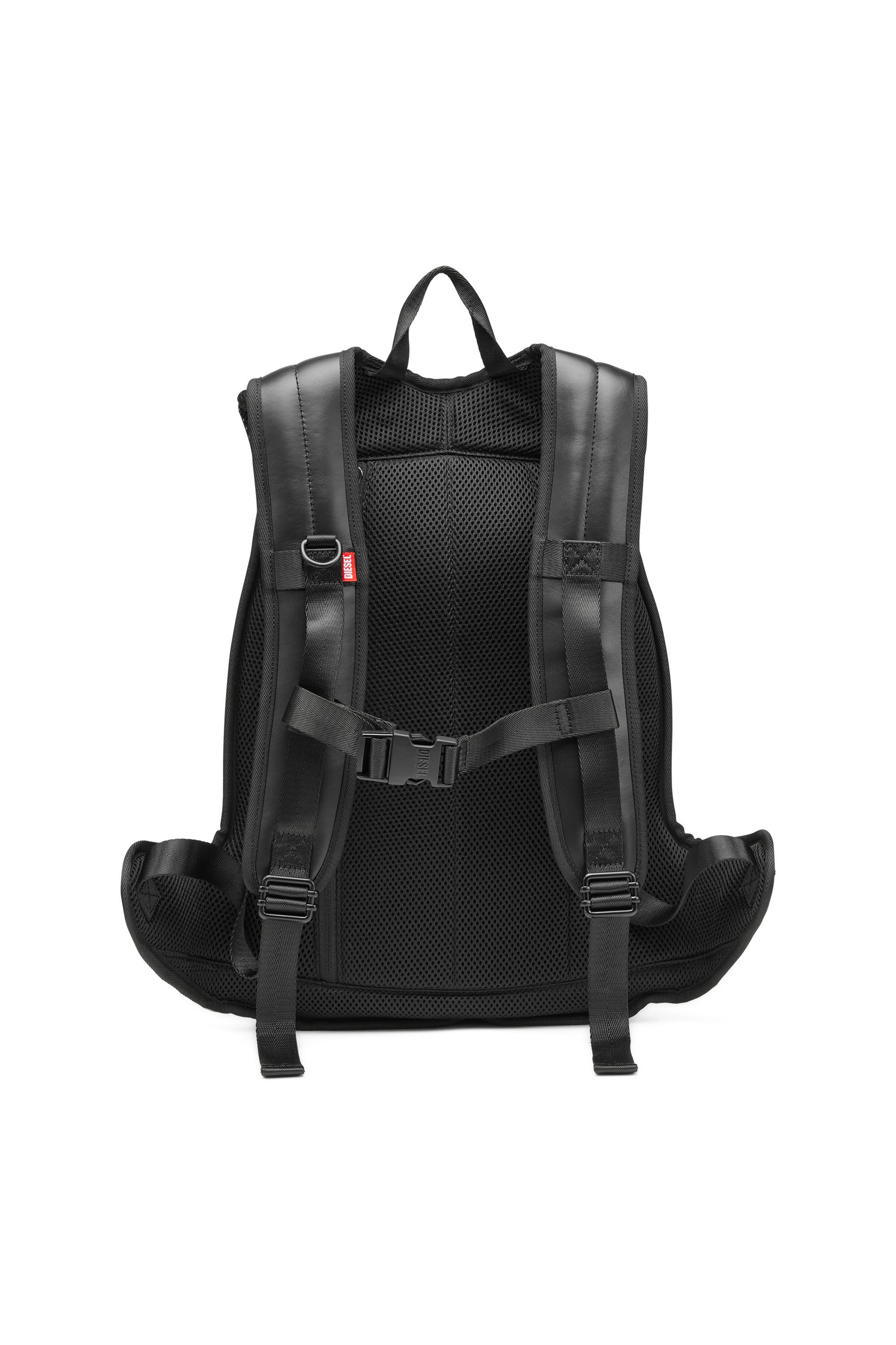 Diesel - 1DR-POD BACKPACK, Man 1DR-Pod Backpack - Hard shell leather backpack in Black - Image 2