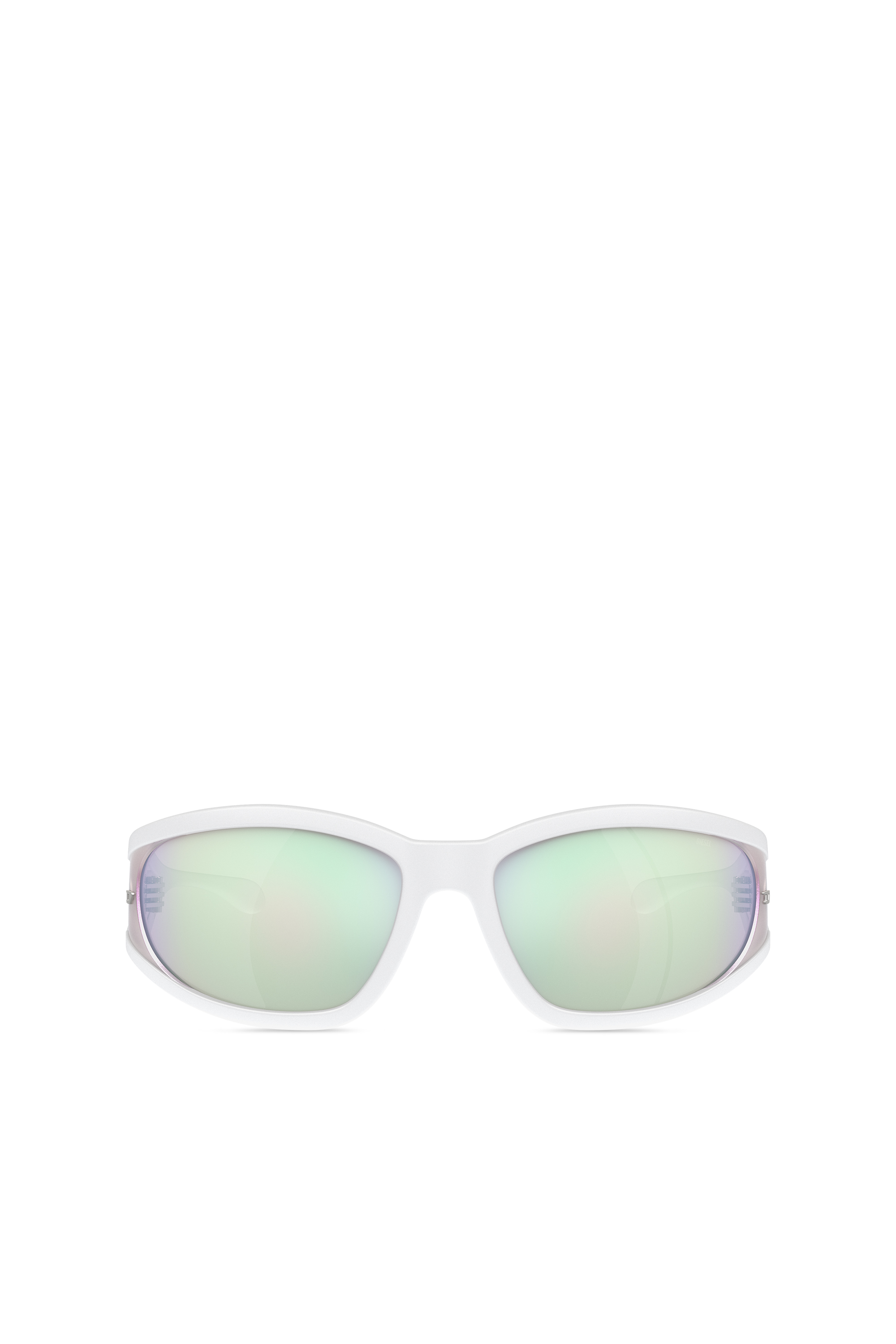 Diesel - 0DL3002, Unisex Rectangular sunglasses in acetate in White - Image 1