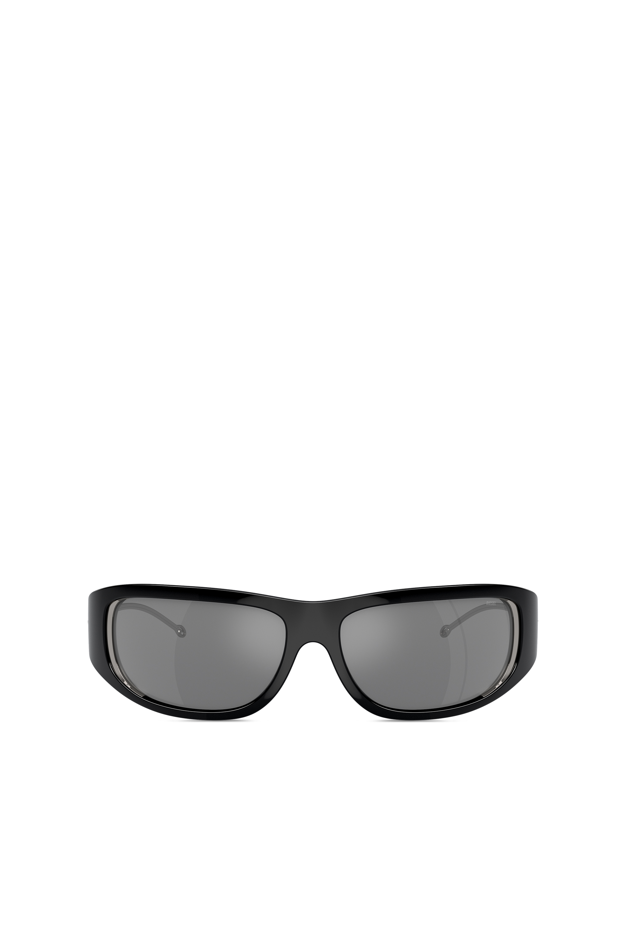 Diesel - 0DL3001, Unisex Wraparound style sunglasses in Black - Image 1