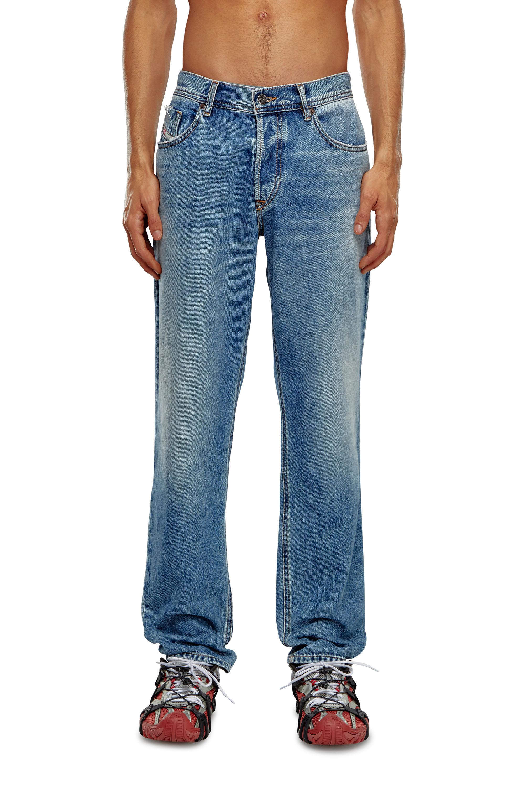 Diesel - Man Tapered Jeans 2023 D-Finitive 09H95, Medium blue - Image 3