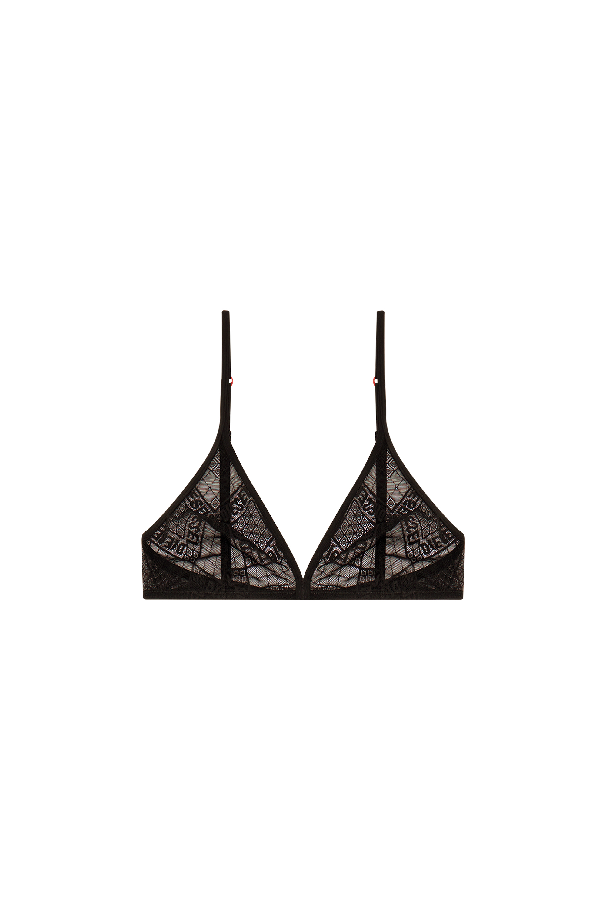 Diesel - UFSB-MUSA, Woman Stretch-lace bralette in Black - Image 4