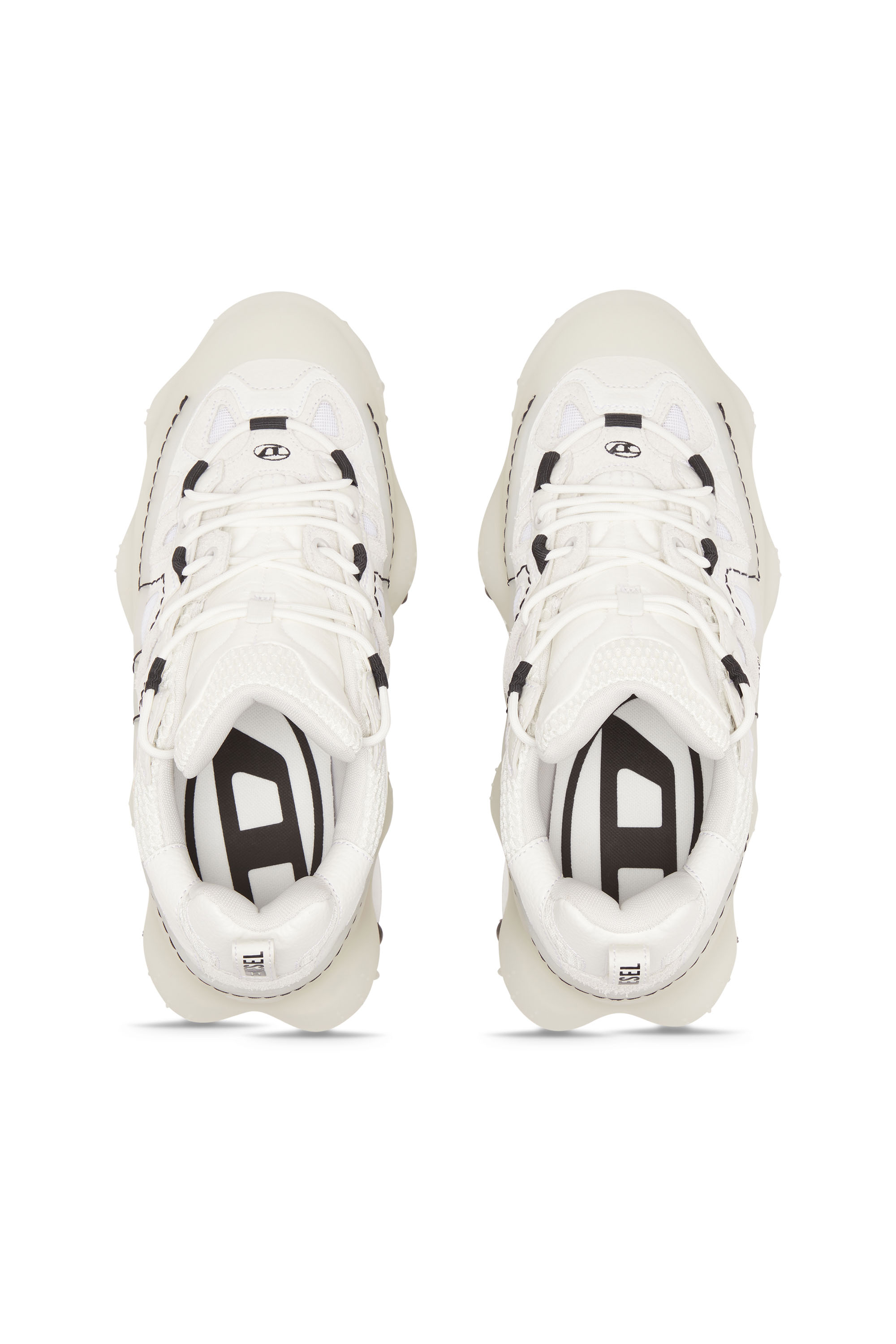 Diesel - S-PROTOTYPE P1 W, Woman S-Prototype P1-Low-top sneakers with rubber overlay in White - Image 5