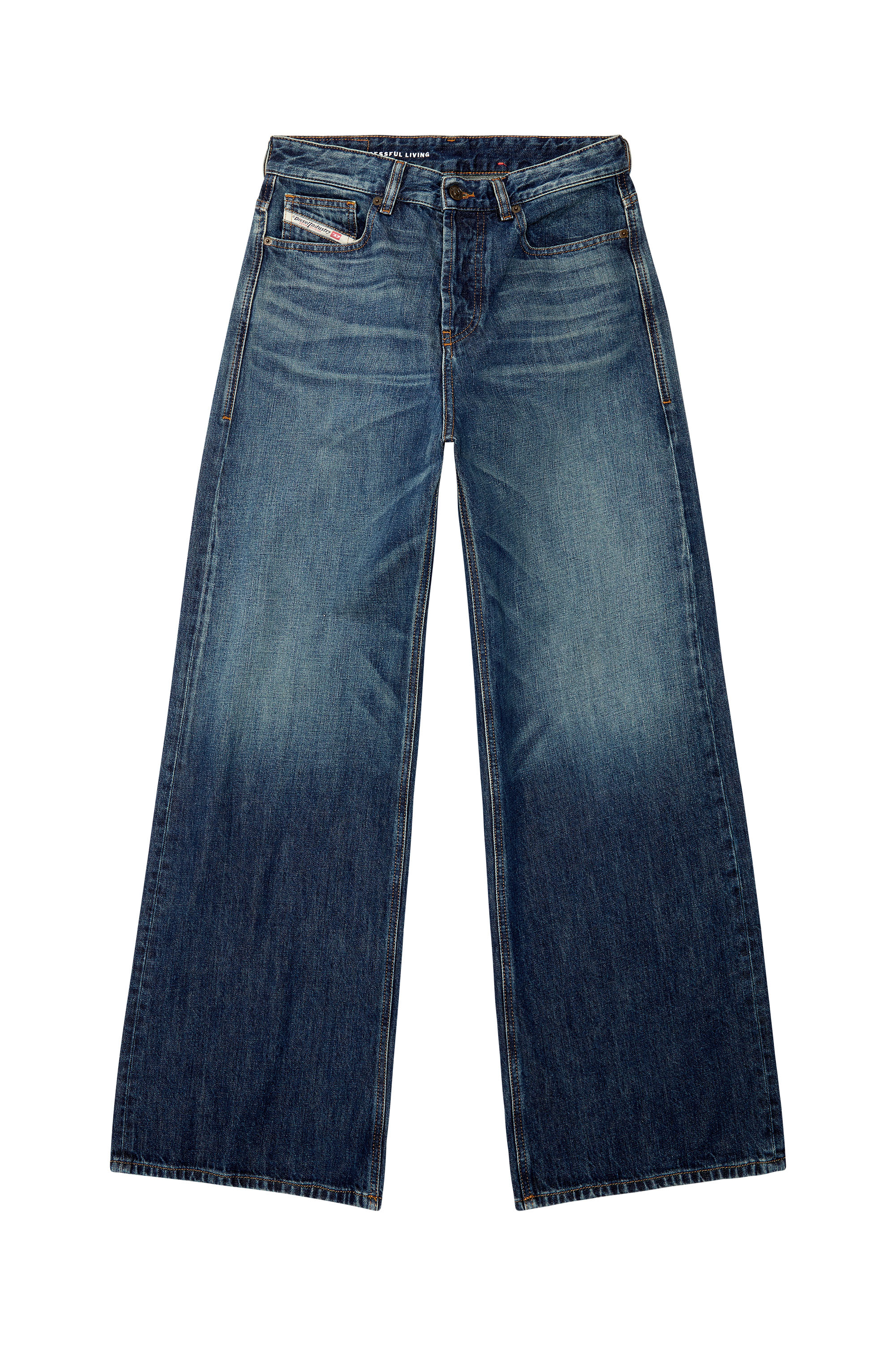 Diesel - Woman Straight Jeans 1996 D-Sire 09H59, Dark Blue - Image 7