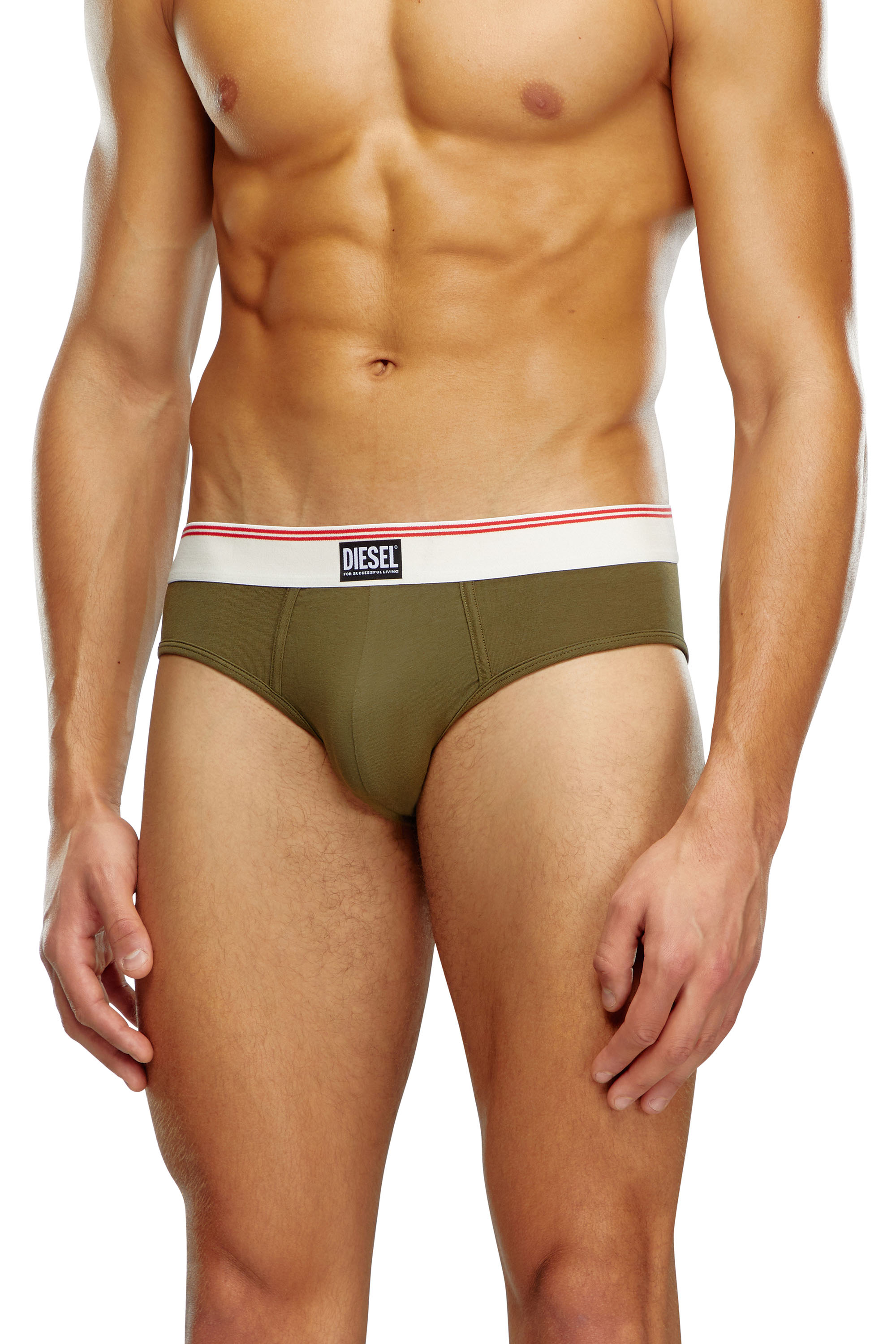 Diesel - UMBR-ANDRETHREEPACK, Man Three-pack nude cotton briefs in Multicolor - Image 2