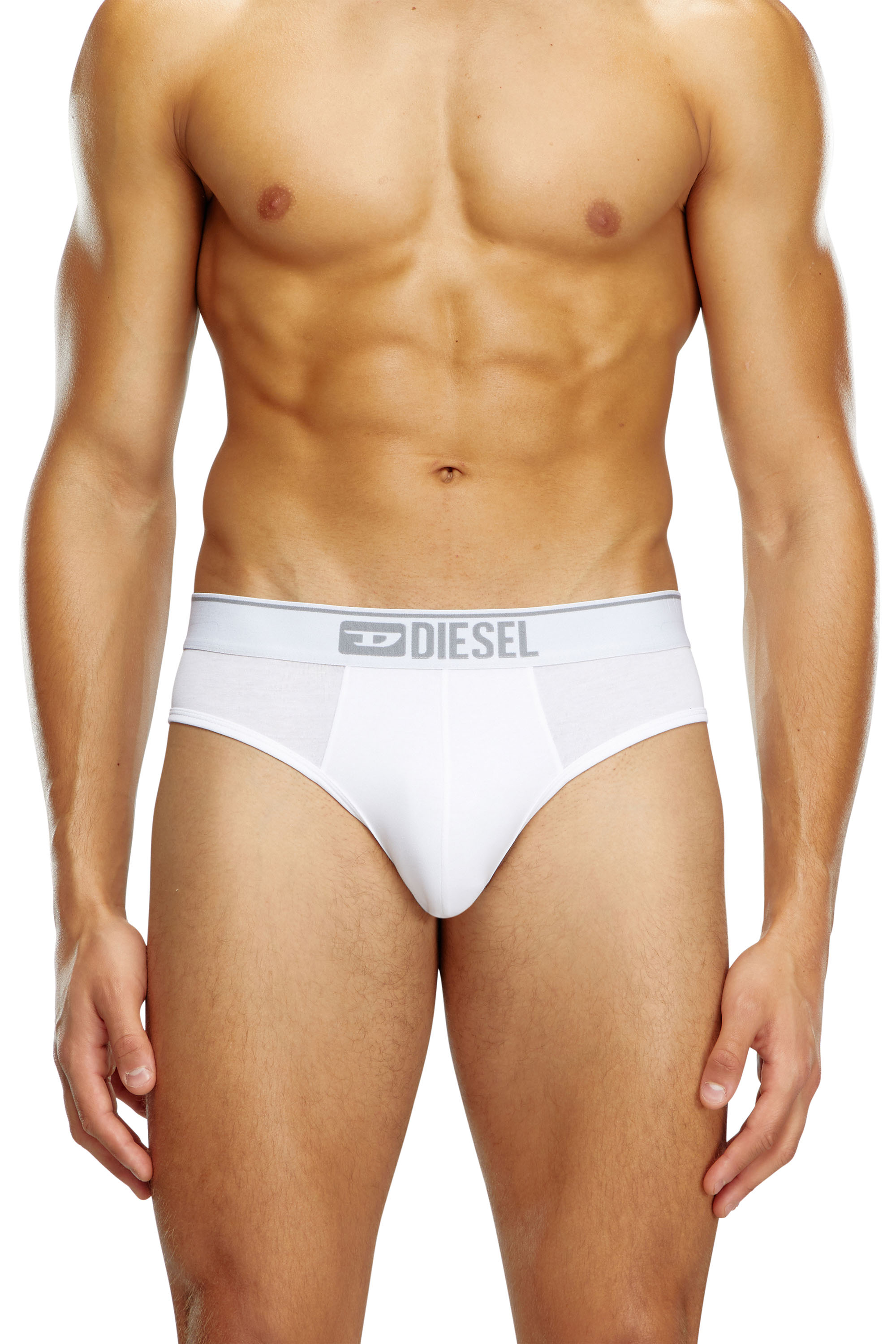 Diesel - UMBR-ANDRETHREEPACK, Man Three-pack of plain logo briefs in Multicolor - Image 2