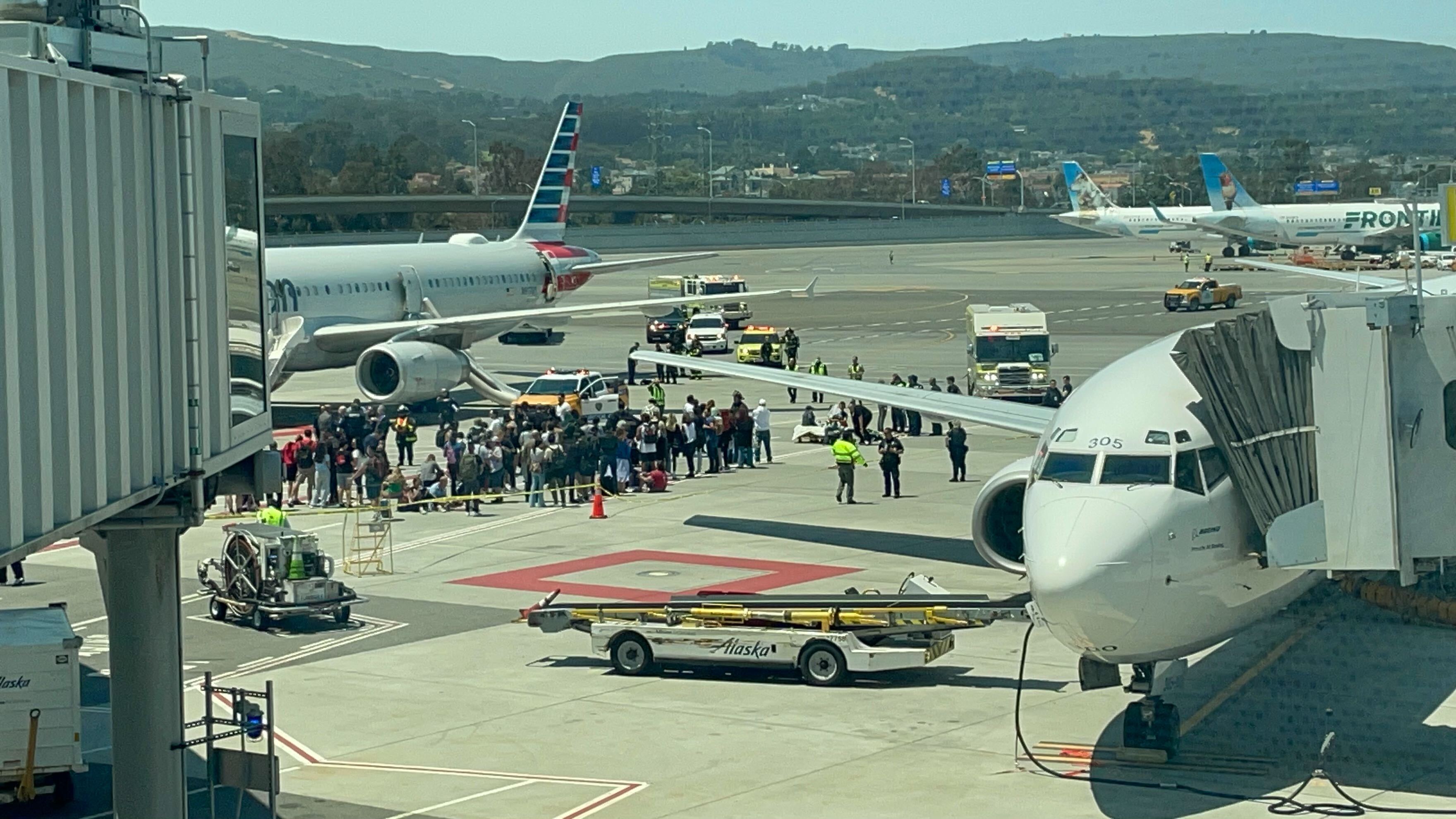 Smoke from passenger's laptop prompts plane evacuation at SFO