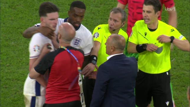 Declan Rice was pushed by Slovakia manager Francesco Calzona after England's win at Euro 2024