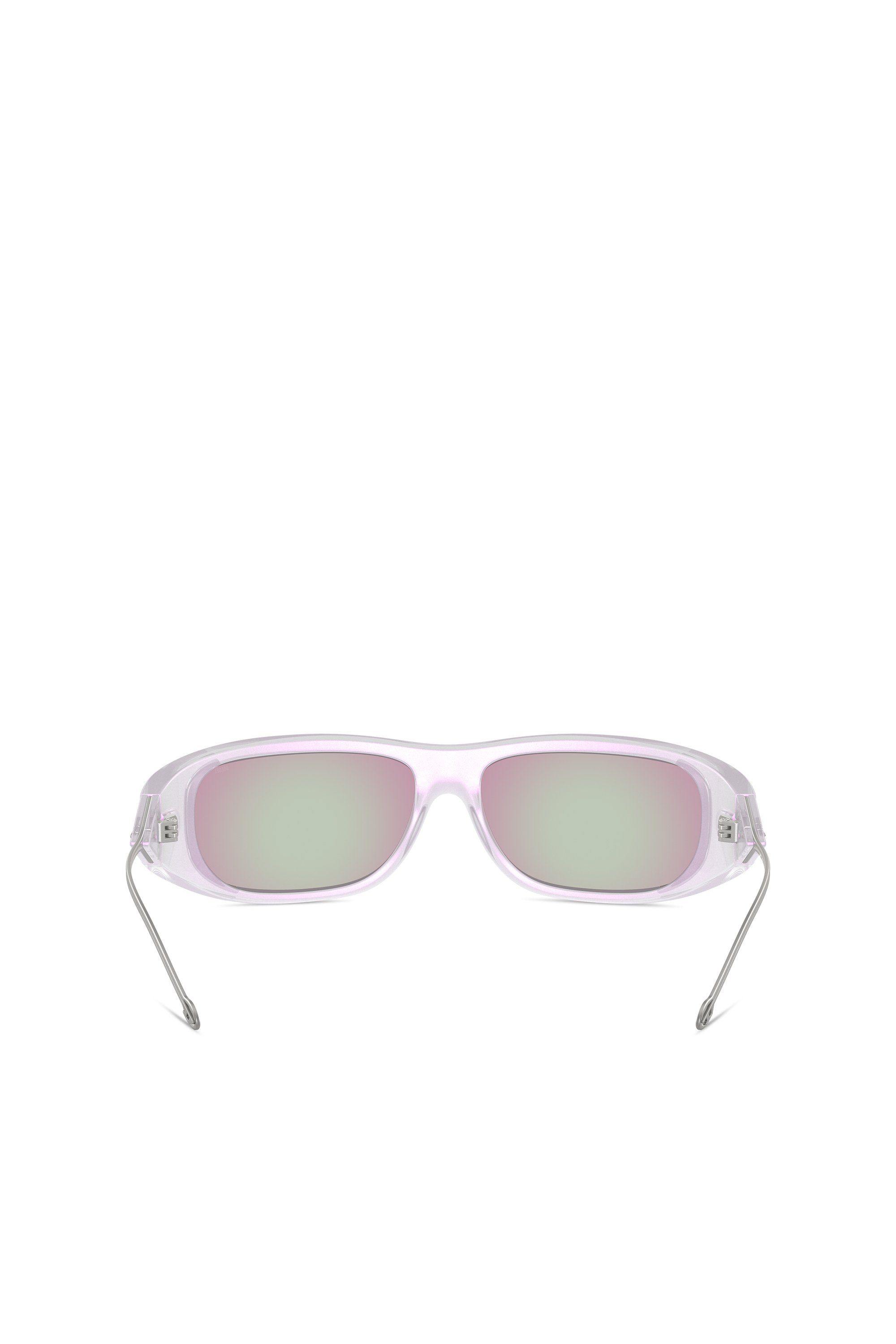 Diesel - 0DL3001, Unisex Wraparound style sunglasses in White - Image 4