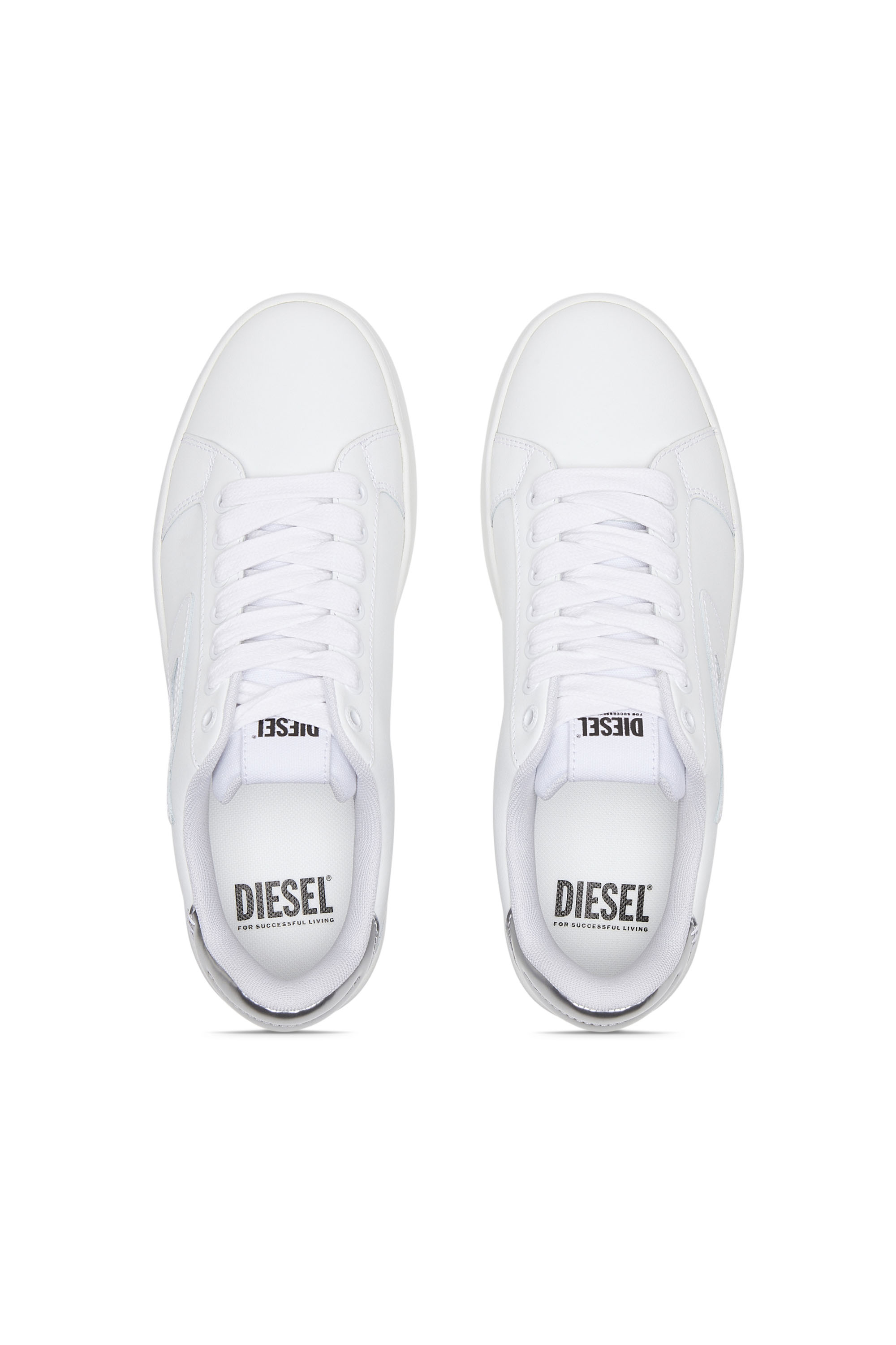 Diesel - S-ATHENE BOLD W, Woman S-Athene Bold-Low-top sneakers with flatform sole in White - Image 5