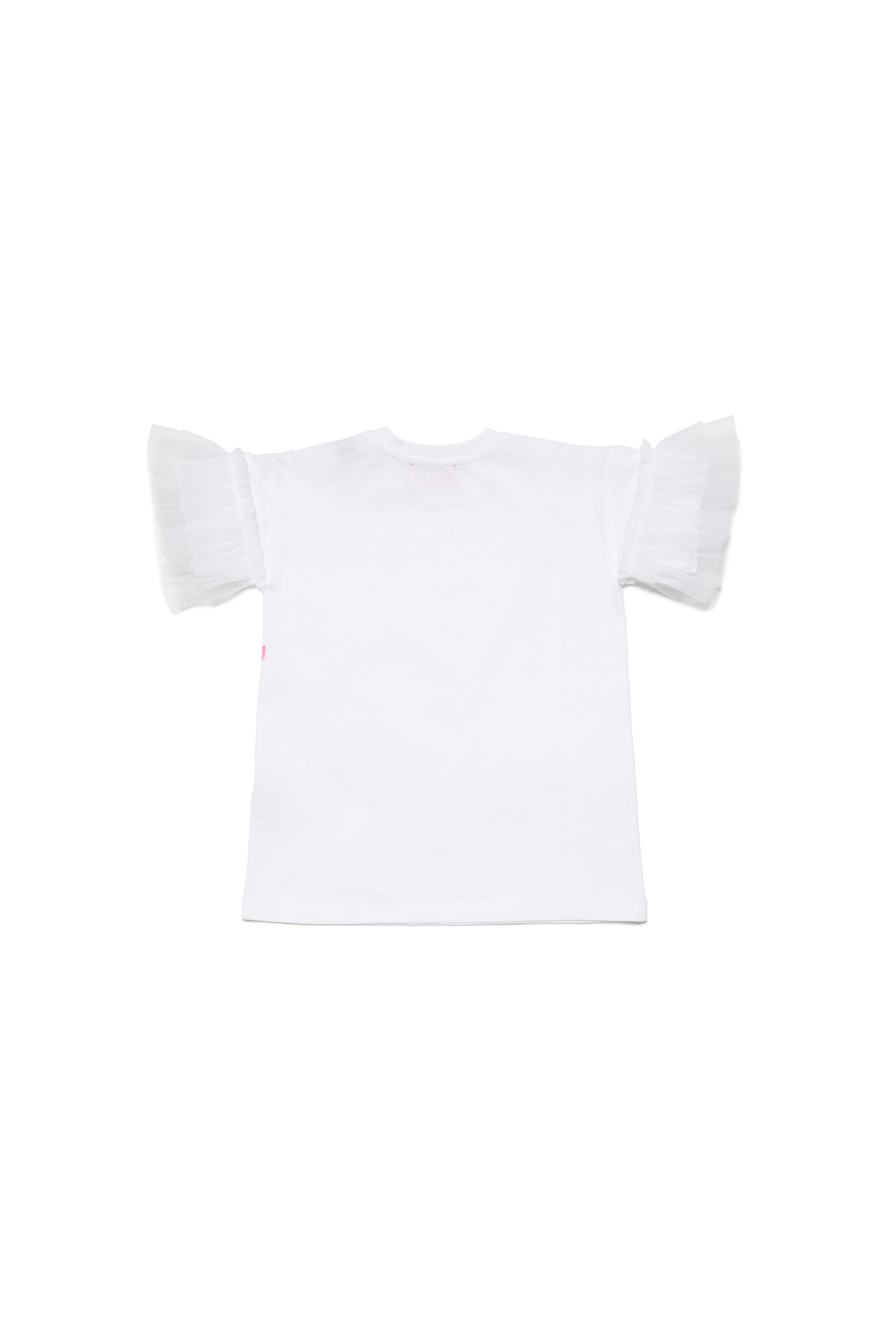 Diesel - DULCISIB, Woman T-shirt dress with trompe l'oeil bag in White - Image 2