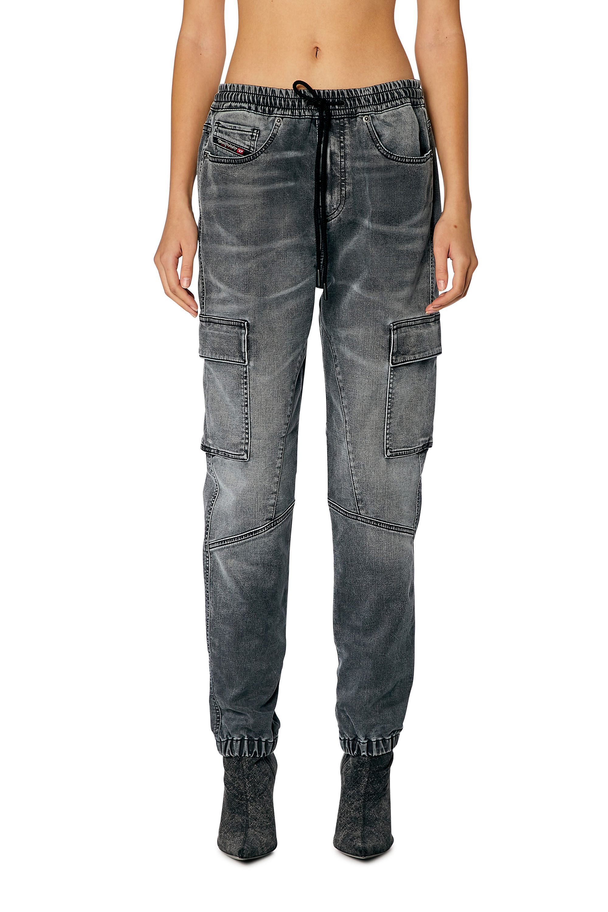 Diesel - Woman Slim 2051 D-Ursy Joggjeans® 068HP, Grey - Image 3