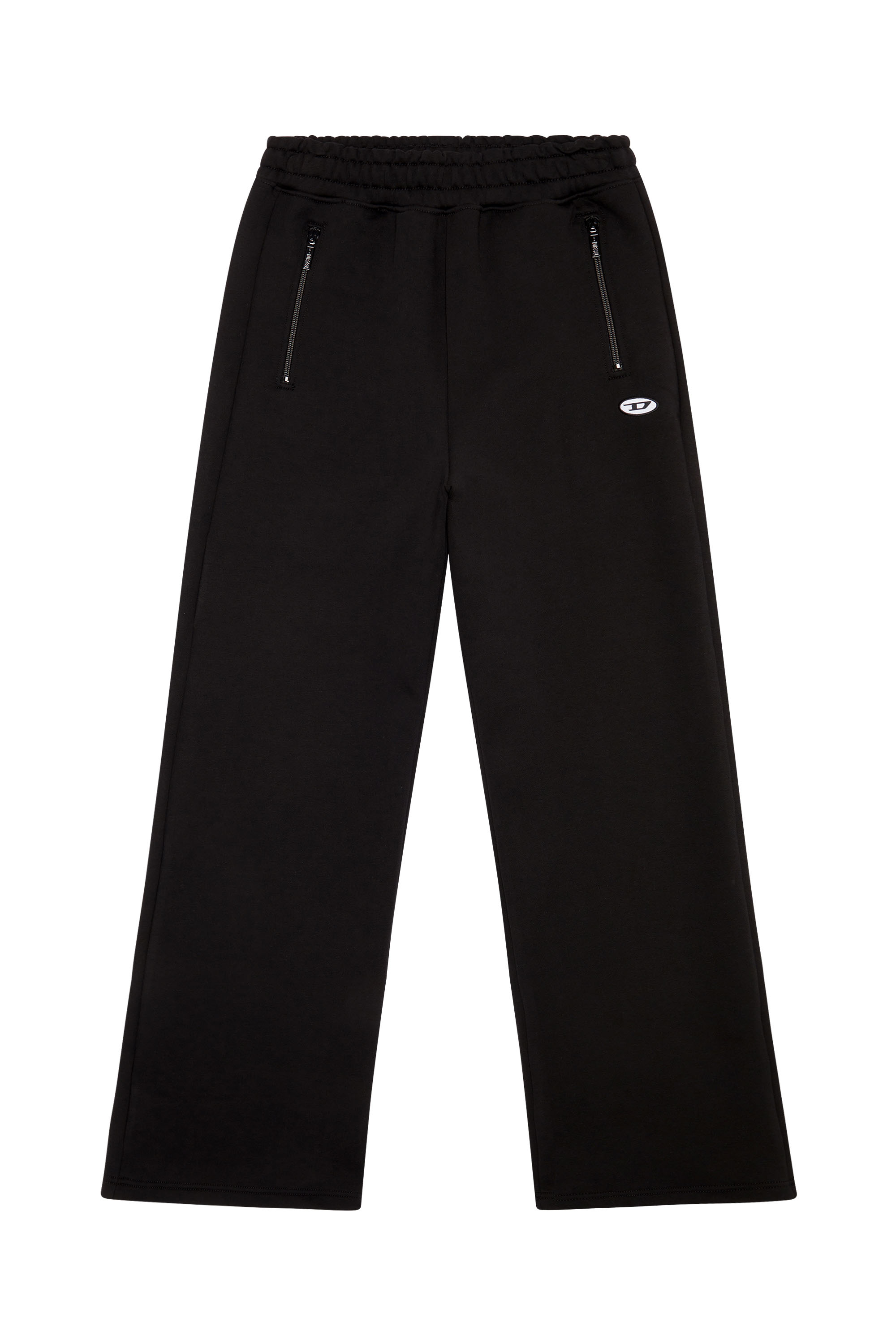 Diesel - P-ZAM-DOVAL-PJ, Woman Track pants with oval 'D' patch in Black - Image 3