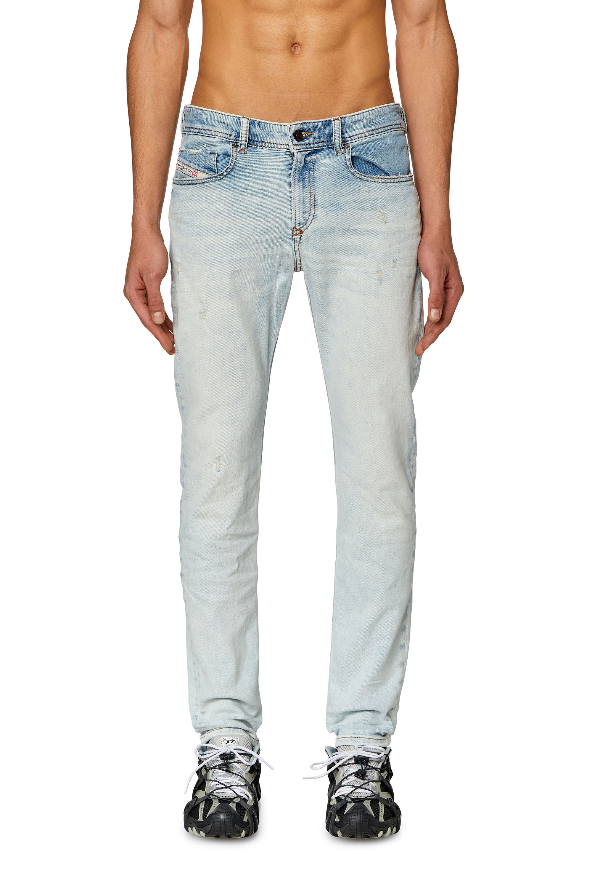 Diesel - Man Skinny Jeans 1979 Sleenker 09H73, Light Blue - Image 2