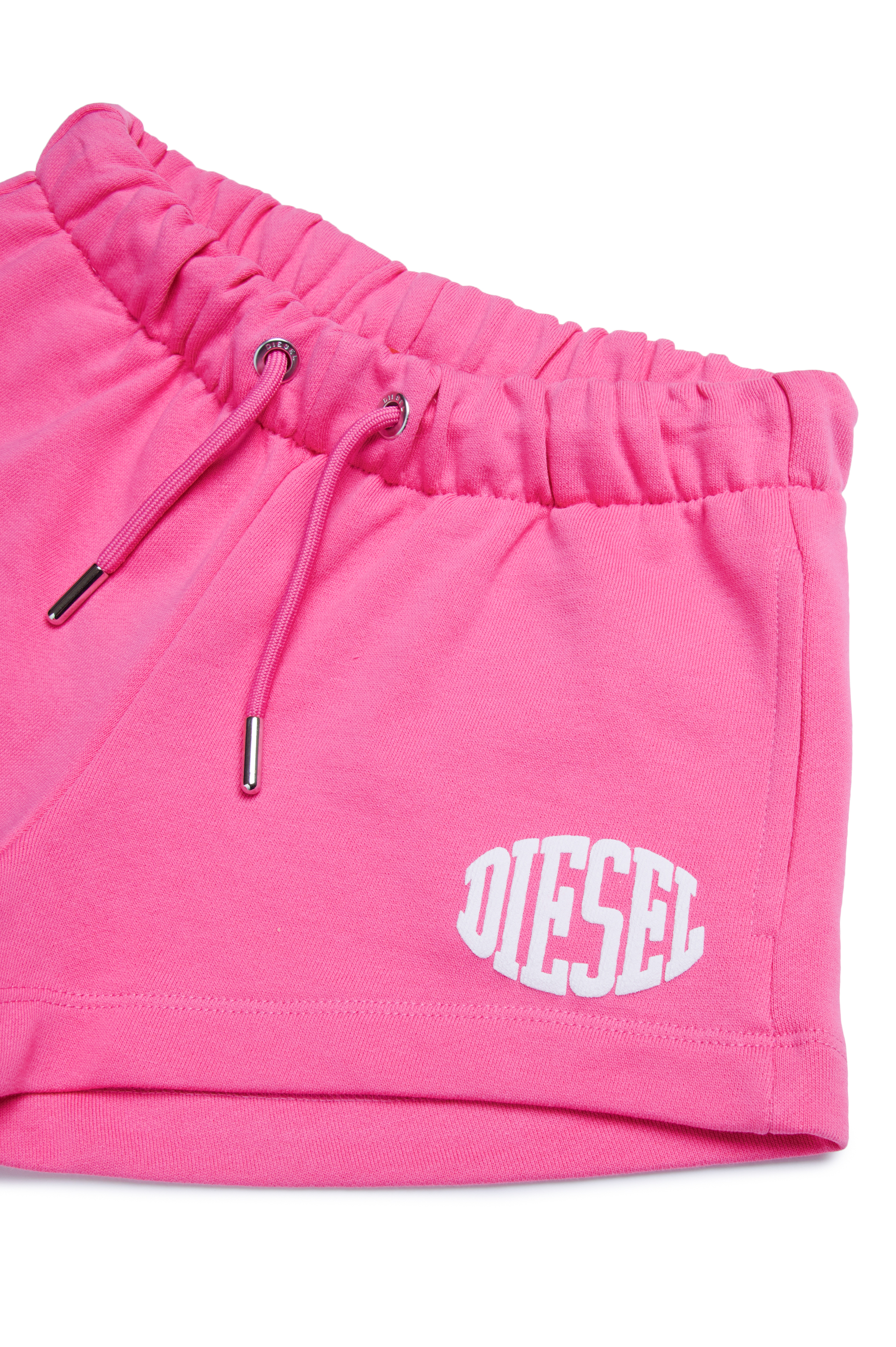 Diesel - PAGLIFE, Woman Sweat shorts with puffy Oval D logo in Pink - Image 3