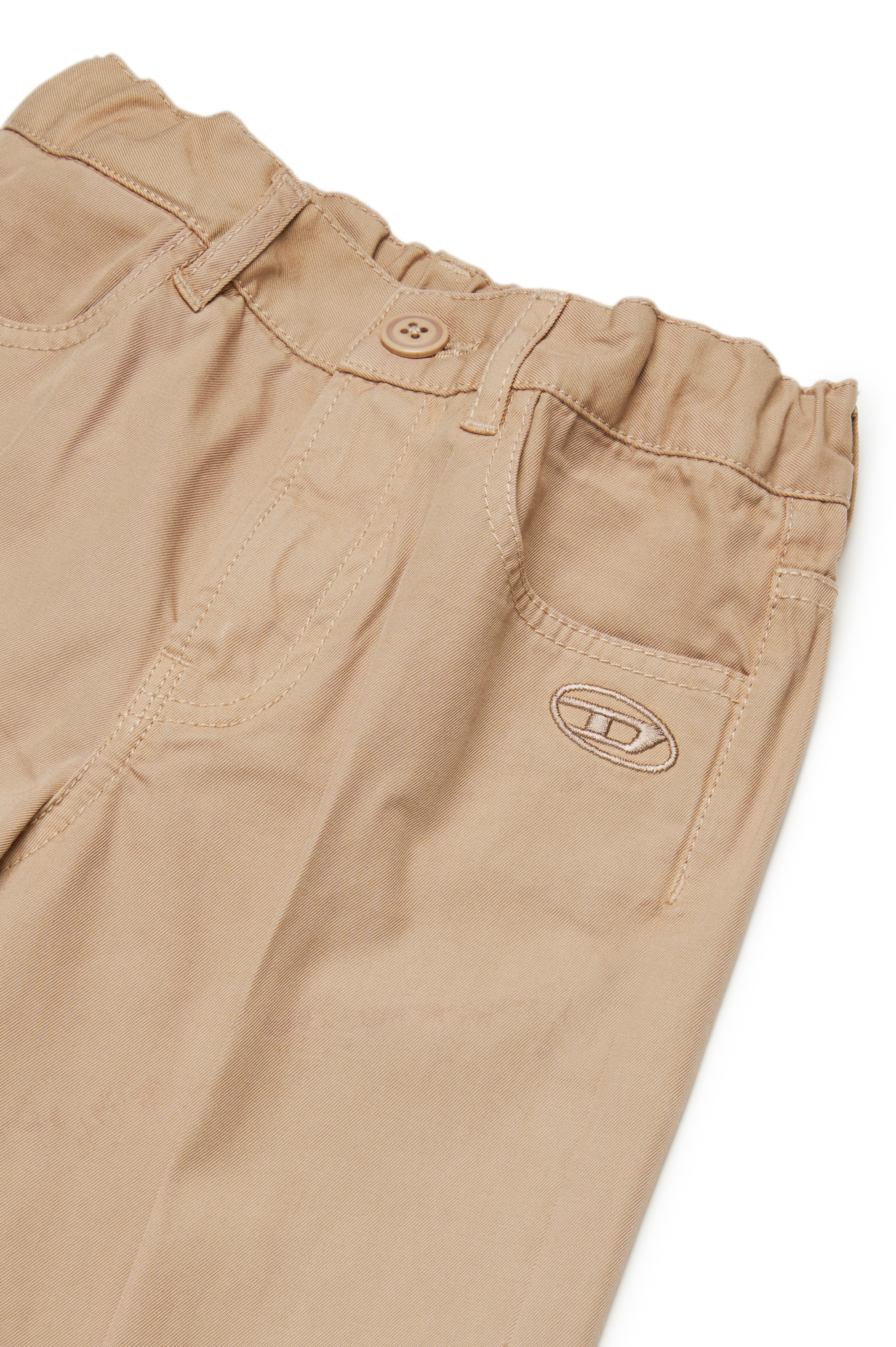 Diesel - POLAX, Woman Flared trousers with Oval D in Brown - Image 3