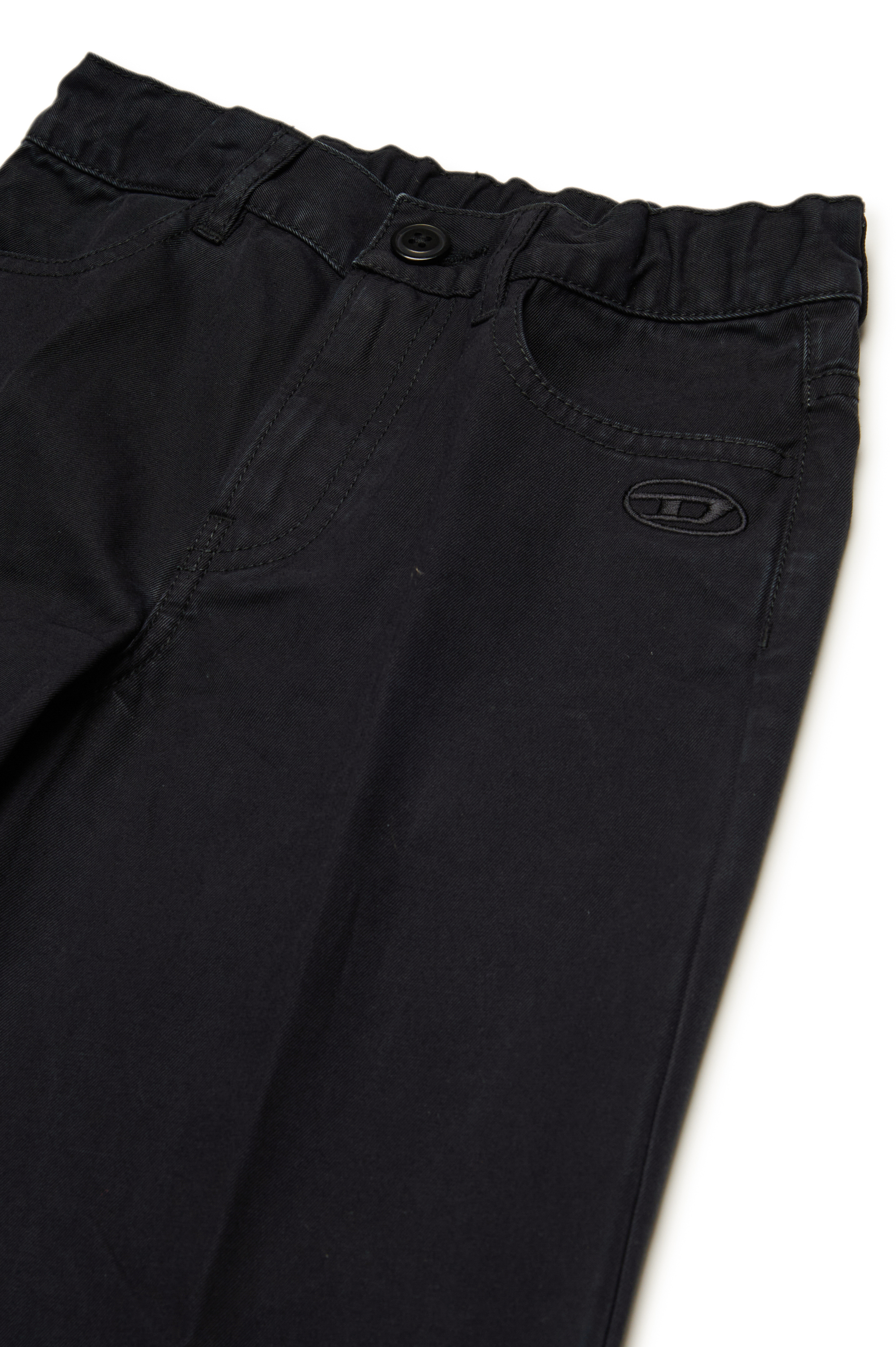 Diesel - POLAX, Woman Flared trousers with Oval D in Black - Image 3