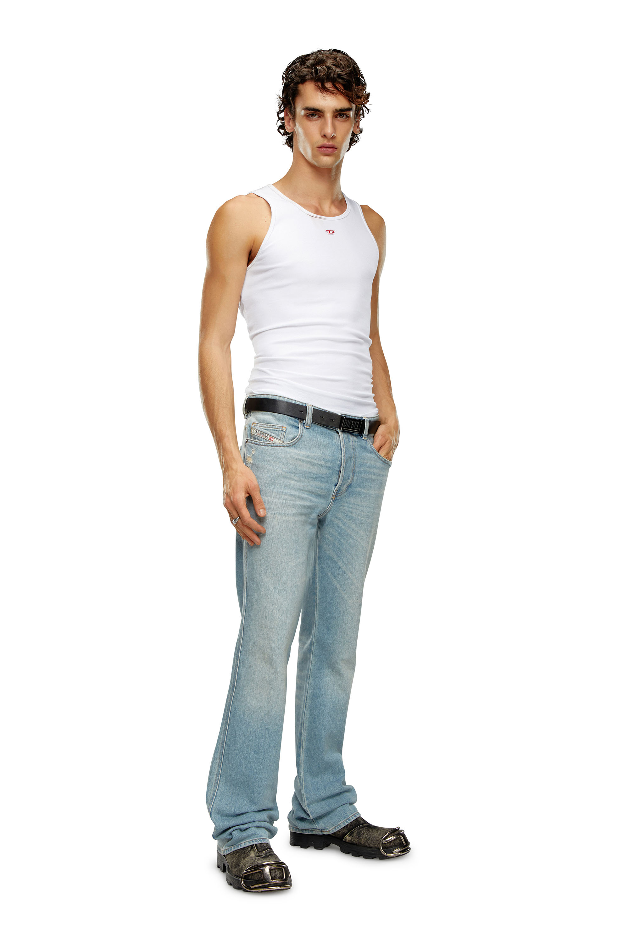 Diesel - Man Bootcut Jeans 1998 D-Buck 09H39, Light Blue - Image 1