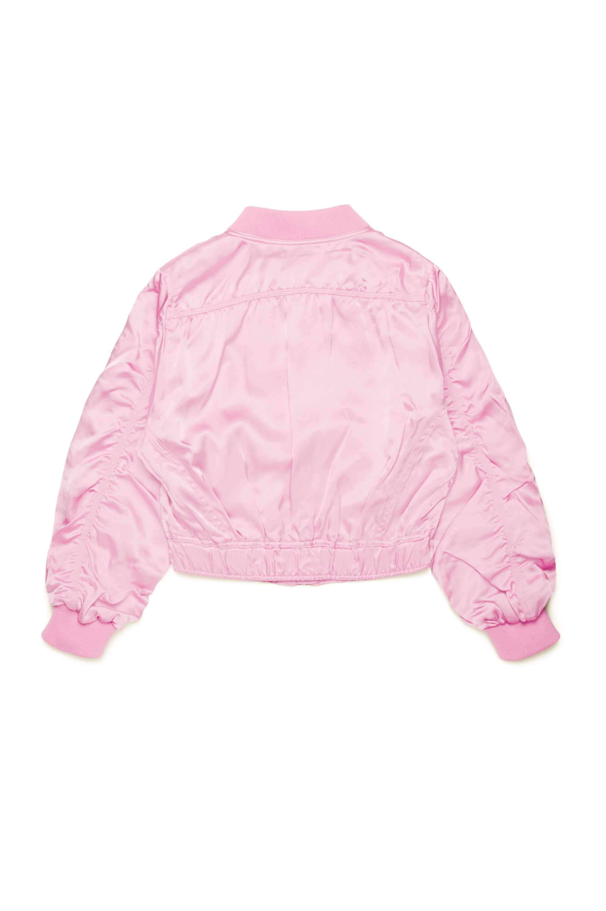 Diesel - JGKHLO, Woman Satin bomber jacket with cargo pockets in Pink - Image 2