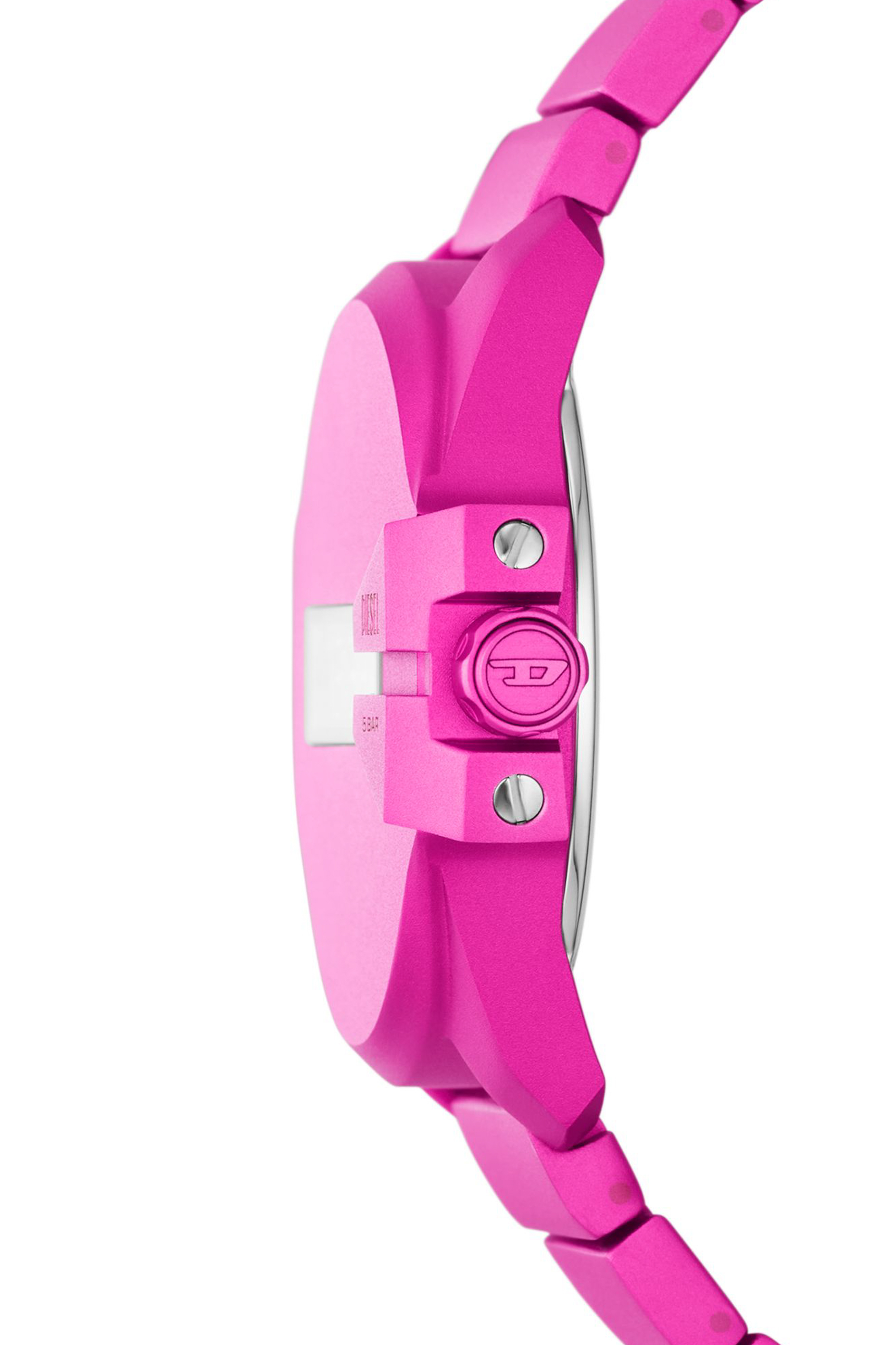 Diesel - DZ2206 WATCH, Man Baby chief digital pink aluminum watch in Pink - Image 3