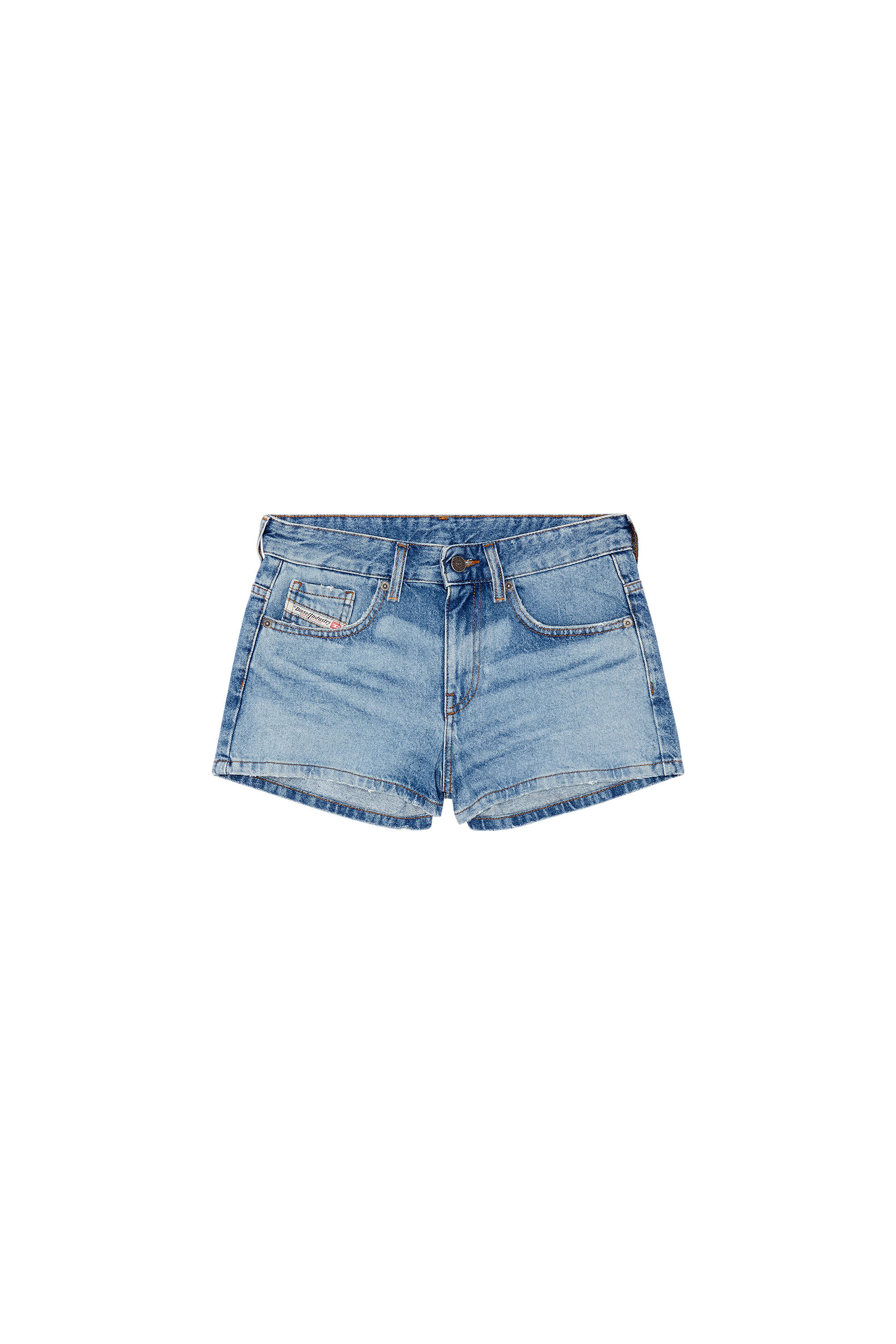 Diesel - DE-YUBA, Woman's Denim shorts in Light Blue - 2