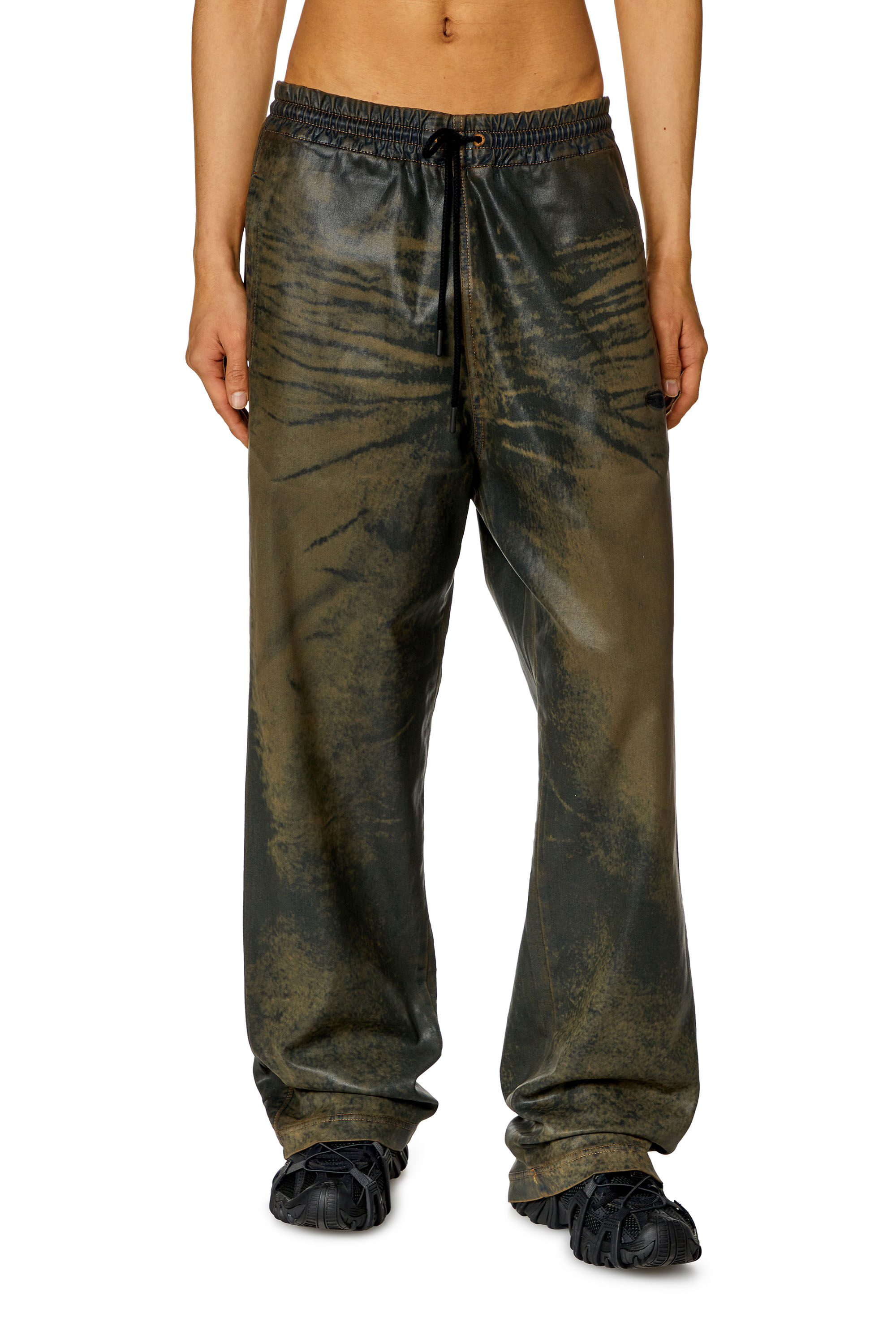 Diesel - Unisex Straight D-Martians Track Denim 068NU, Brown - Image 3