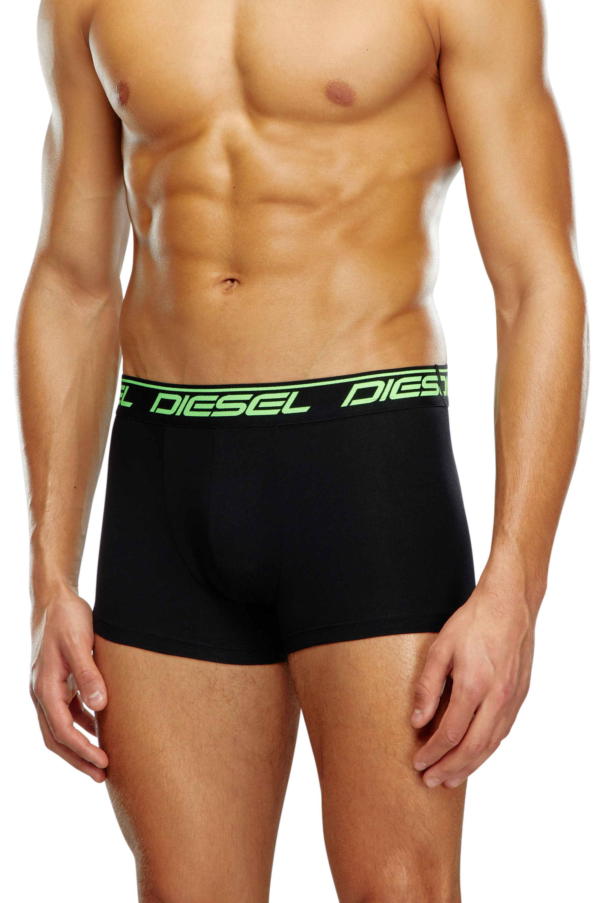 Diesel - UMBX-DAMIENTHREEPACK, Man Three-pack neon-logo boxer briefs in Black - Image 3