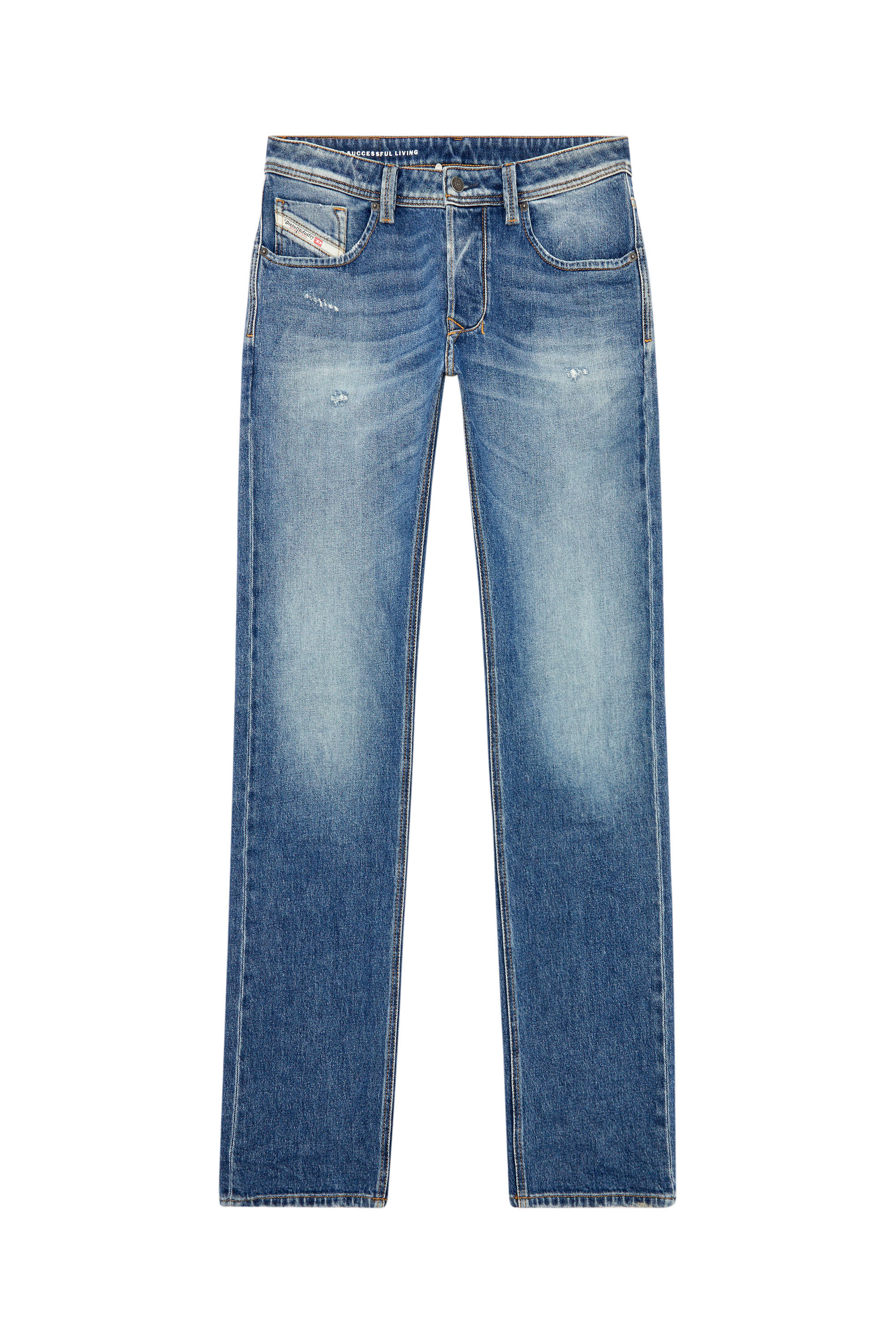 Diesel - Man Straight Jeans 1985 Larkee 09I16, Medium blue - Image 2