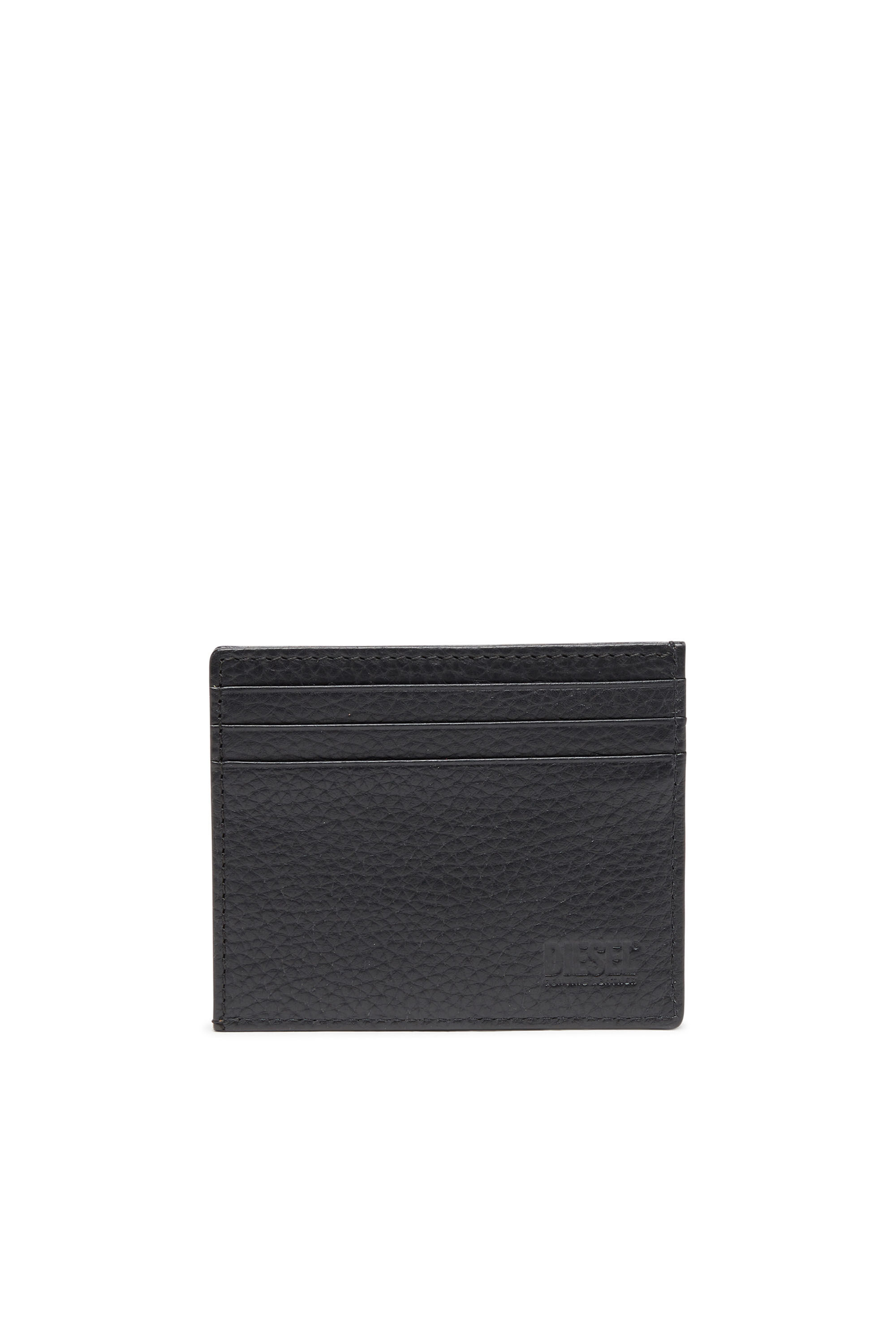 Diesel - CARD CASE, Man Card case in grained leather in Black - Image 2