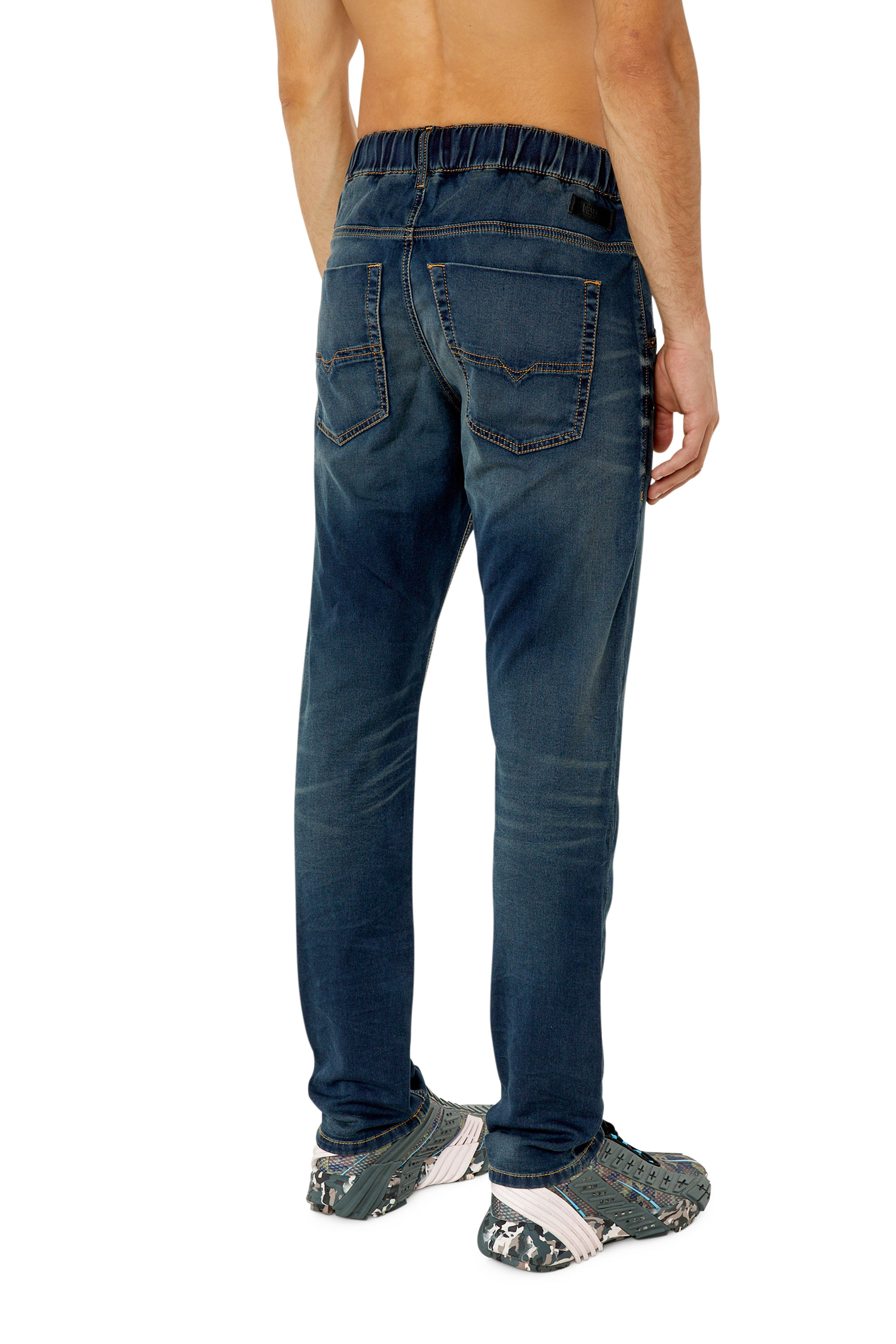 Diesel - Man Tapered 2030 D-Krooley Joggjeans® E69UB, Dark Blue - Image 4