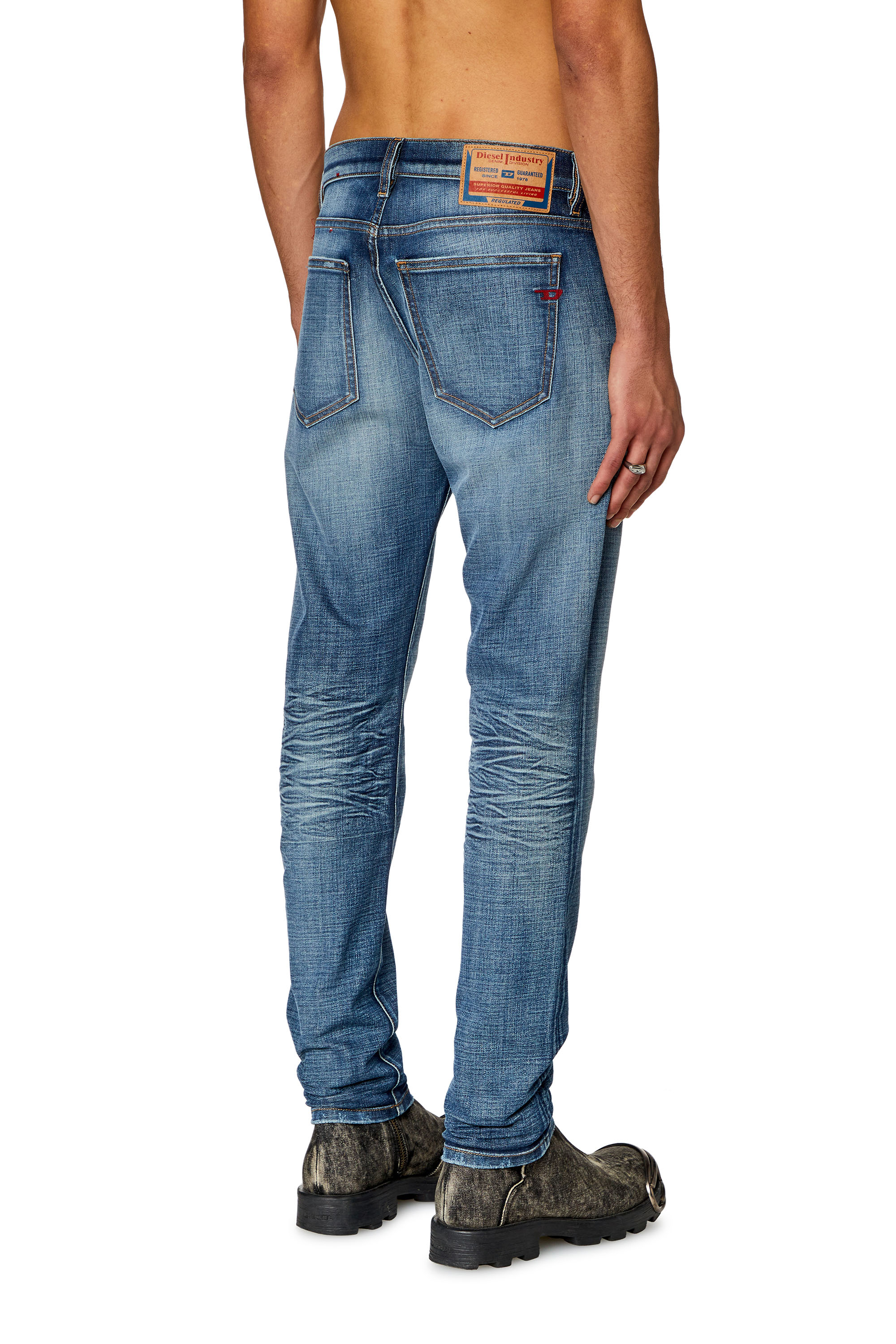 Diesel - Man Slim Jeans 2019 D-Strukt 0DQAE, Medium blue - Image 4