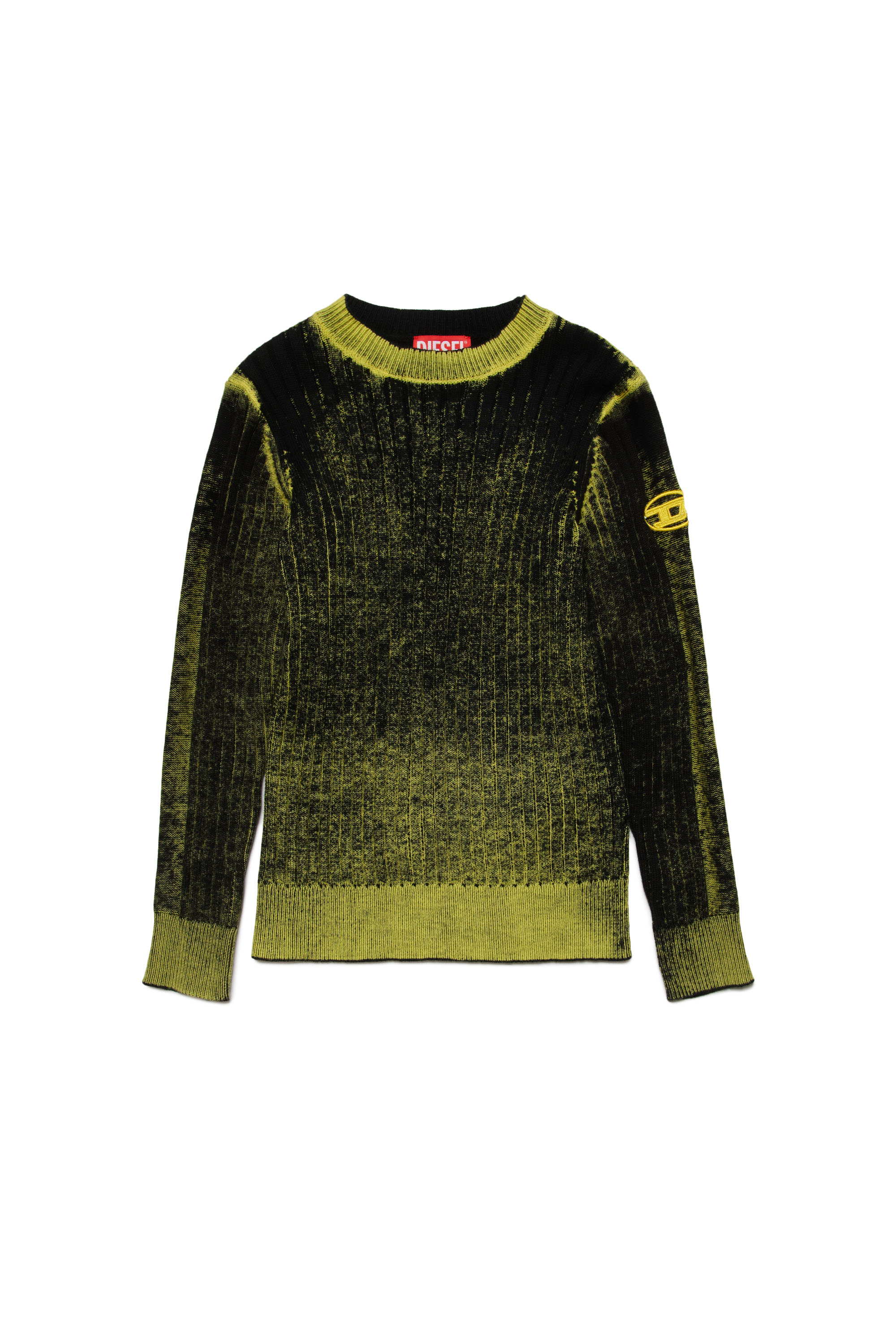 Diesel - KANDELERO, Man Knit sweater with two-tone finish in Multicolor - Image 1