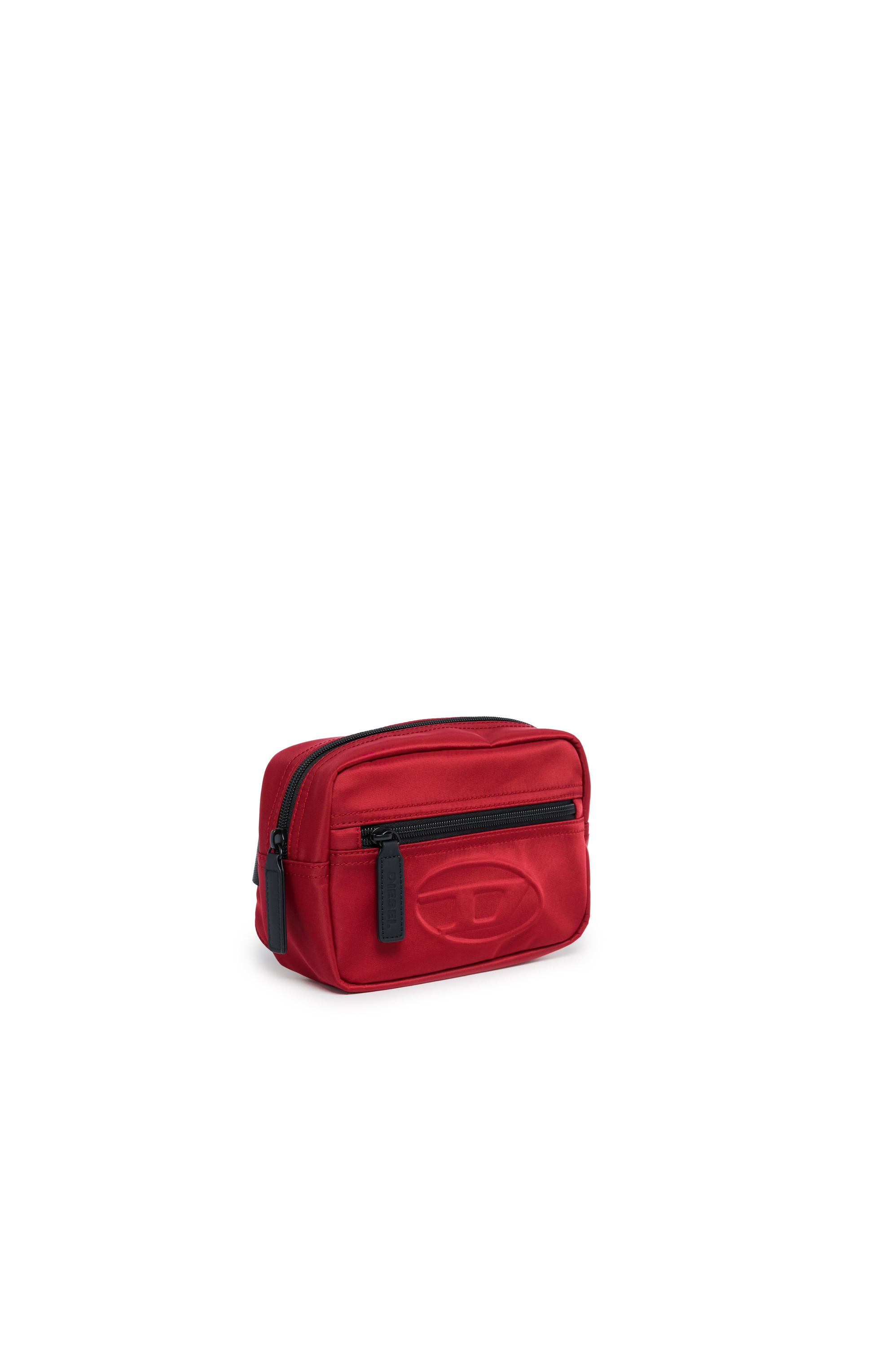 Diesel - WDEMBOSSED, Unisex Nylon belt bag with embossed logo in Red - Image 3