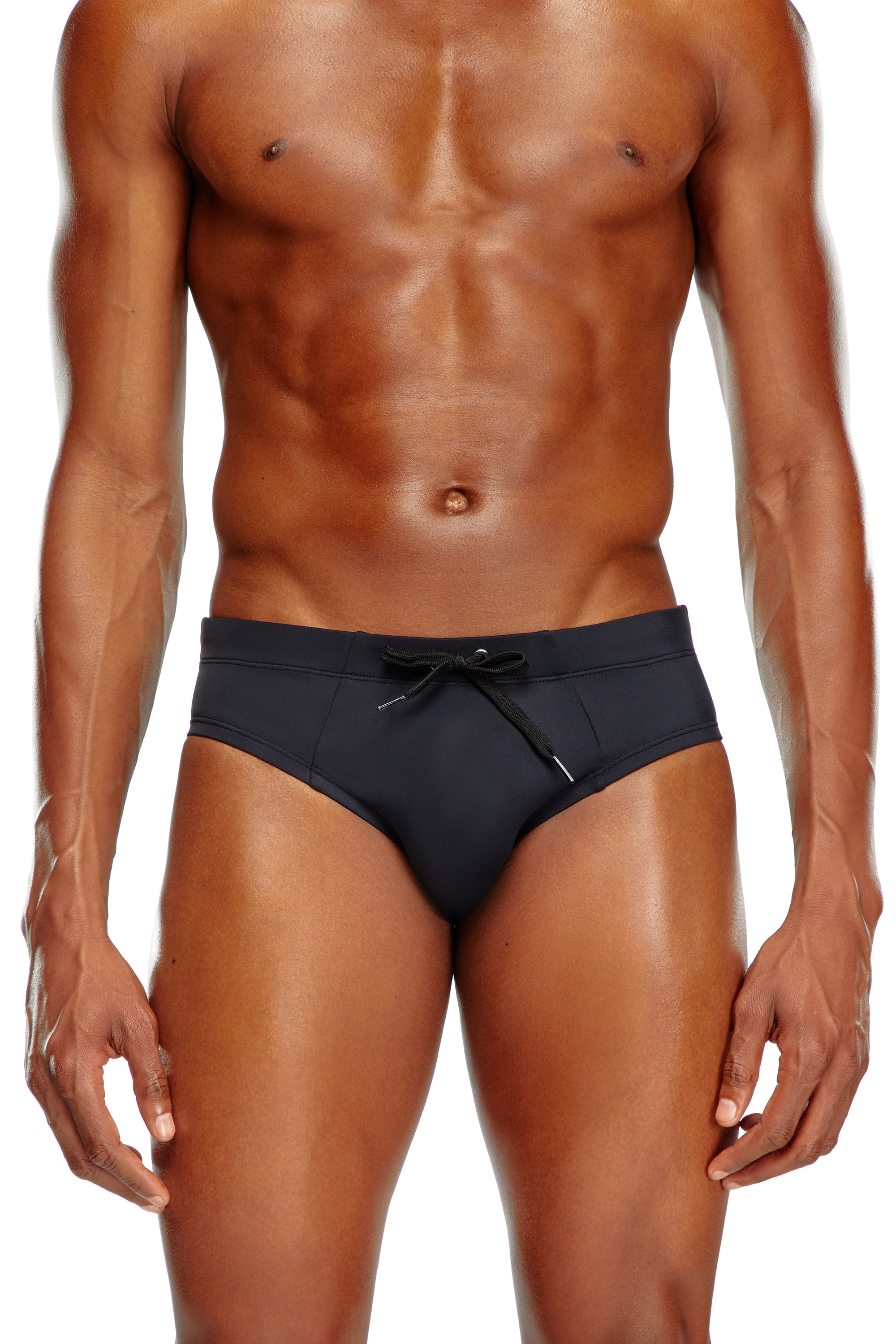 Diesel - BMBR-ALFIE, Man Swim briefs with back logo print in Multicolor - Image 2