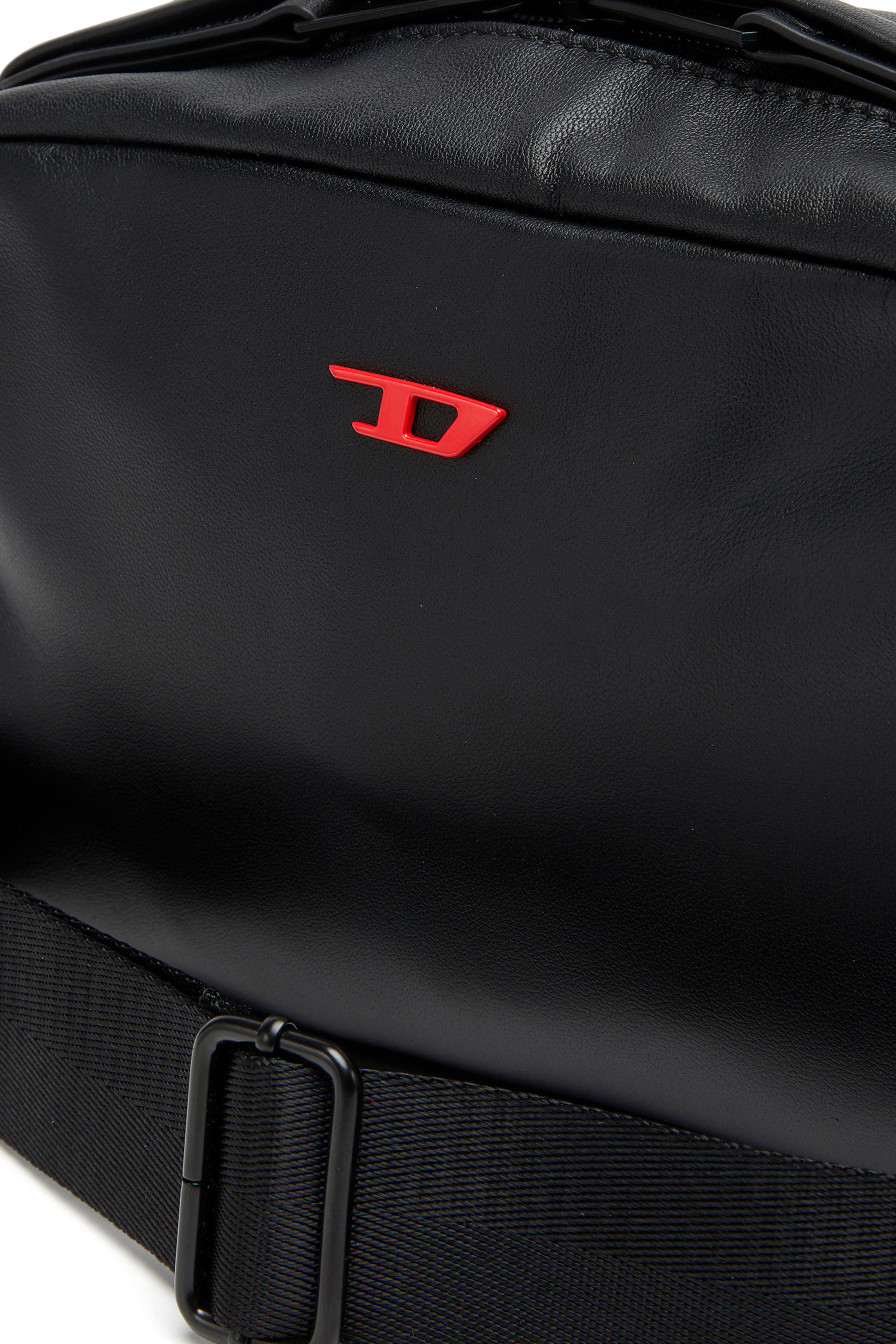Diesel - RAVE CAMERA BAG X, Man Rave-Camera bag in nappa leather in Black - Image 5