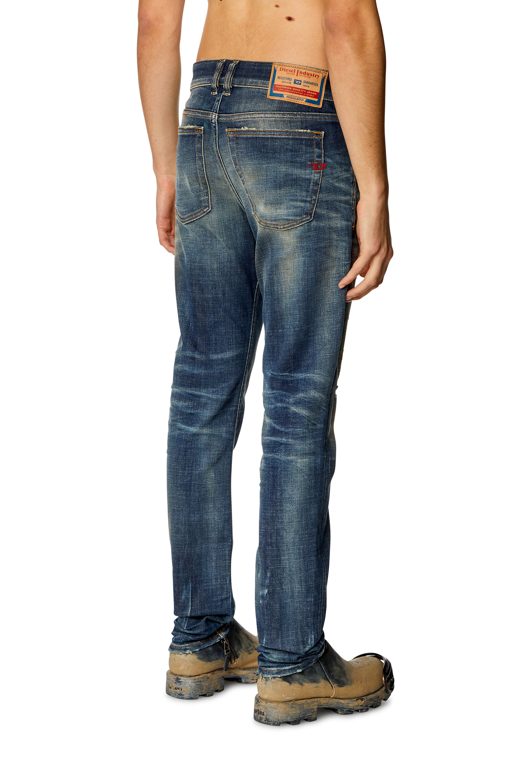 Diesel - Man Skinny Jeans 1979 Sleenker 09H77, Dark Blue - Image 4