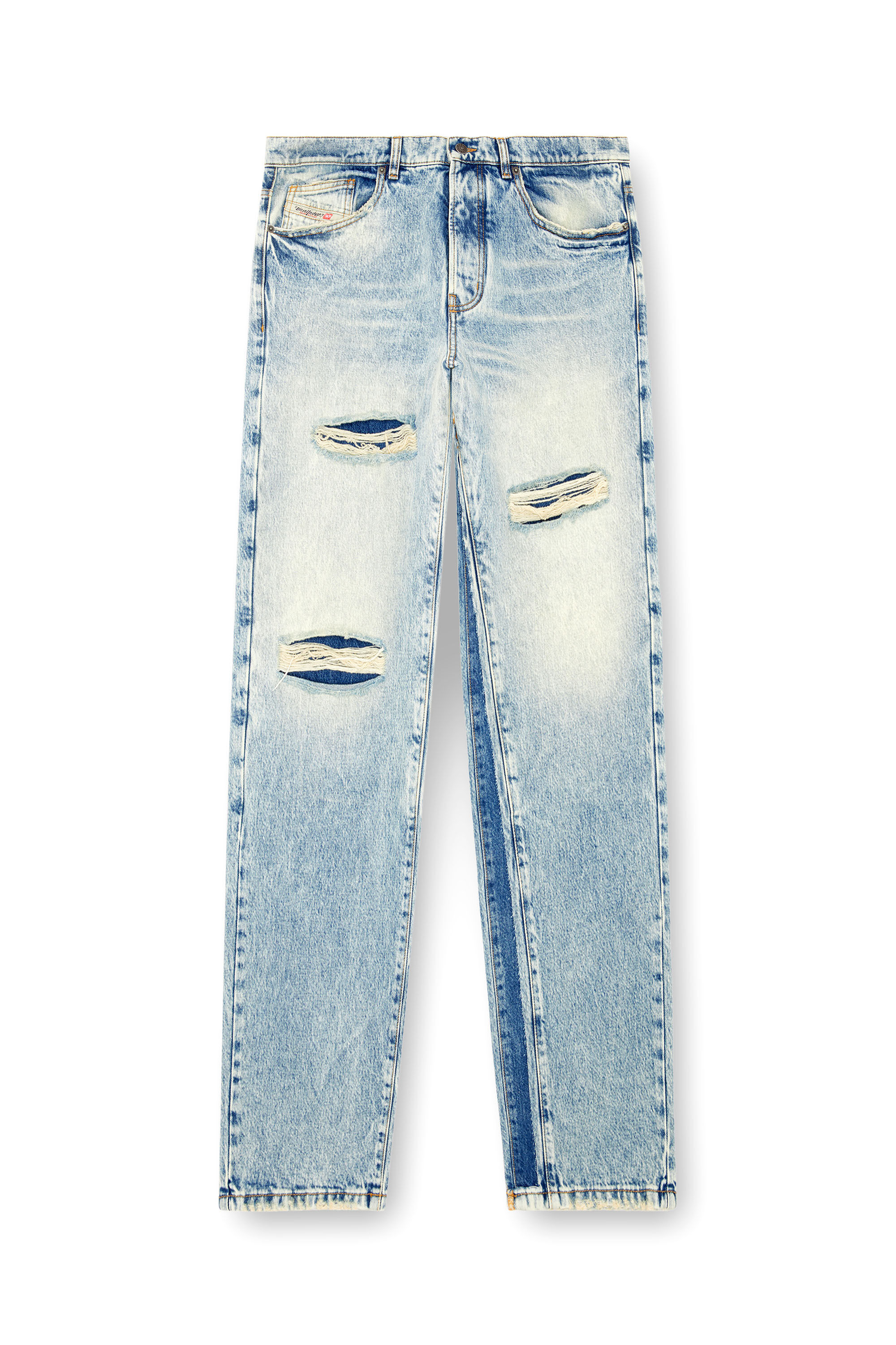 Diesel - Man Straight Jeans D-Fire 0AJEN, Light Blue - Image 2