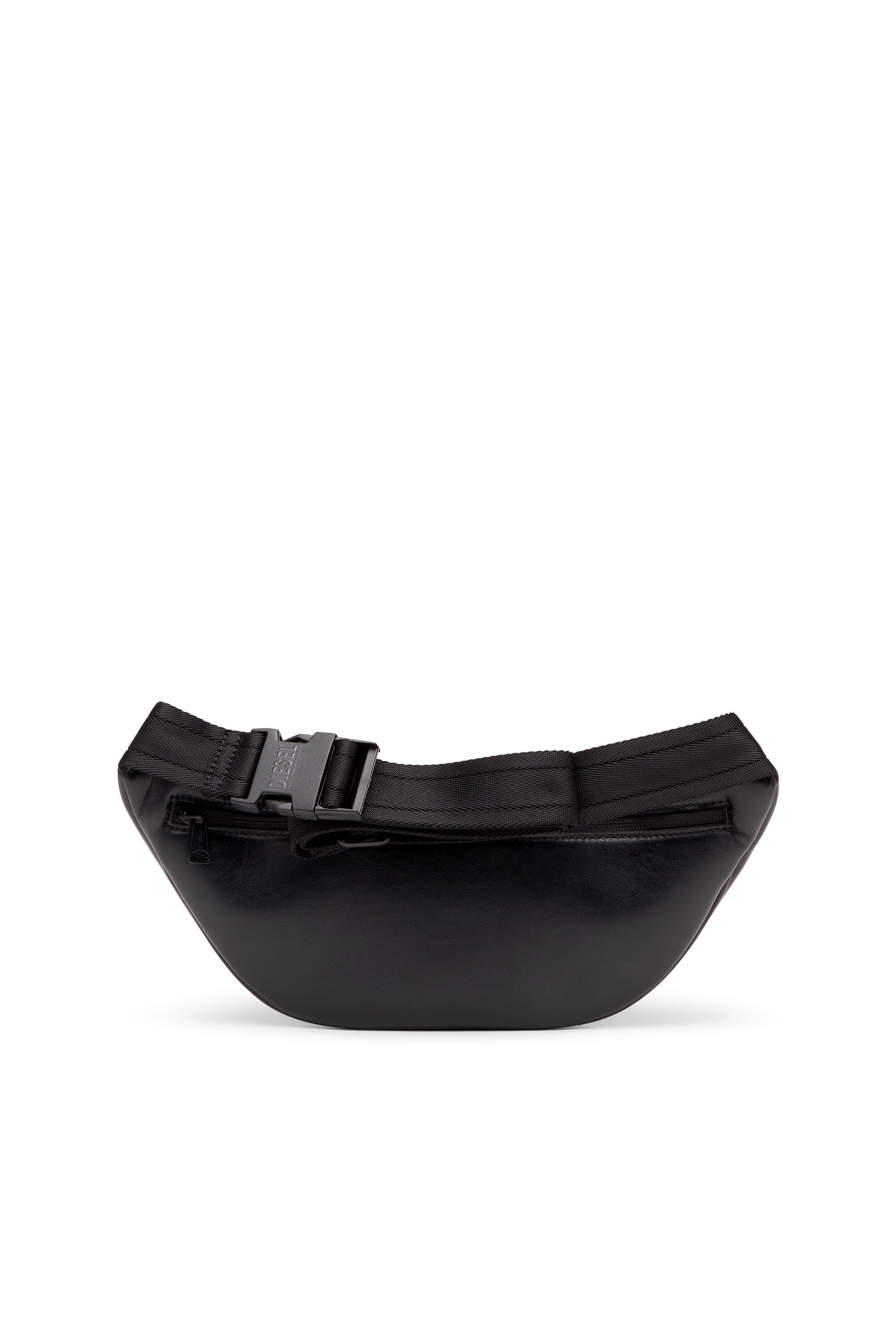 Diesel - HOLI-D BELT BAG M, Man Holi-D-Belt bag in PU and neoprene in Black - Image 3