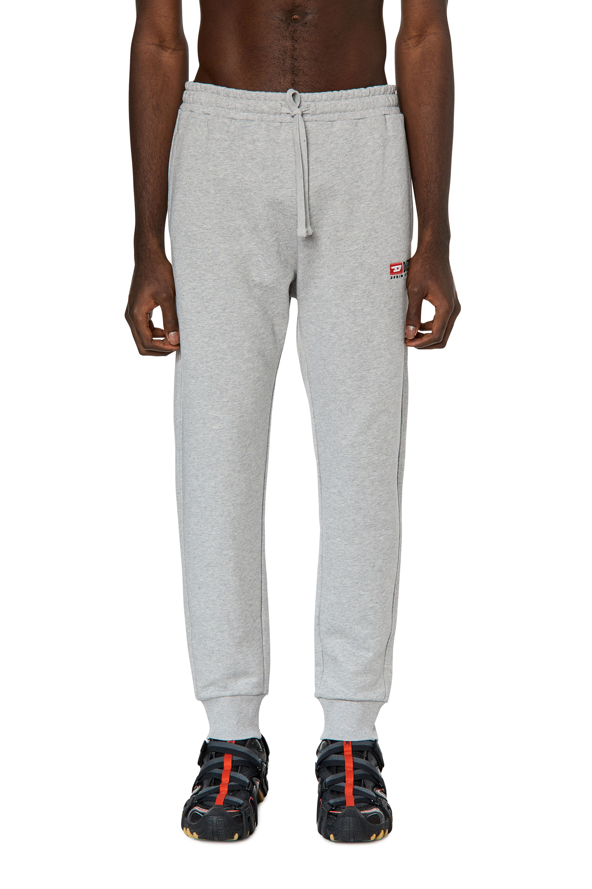 Diesel - P-TARY-DIV, Man's Track pants with embroidered logo in Grey - 1