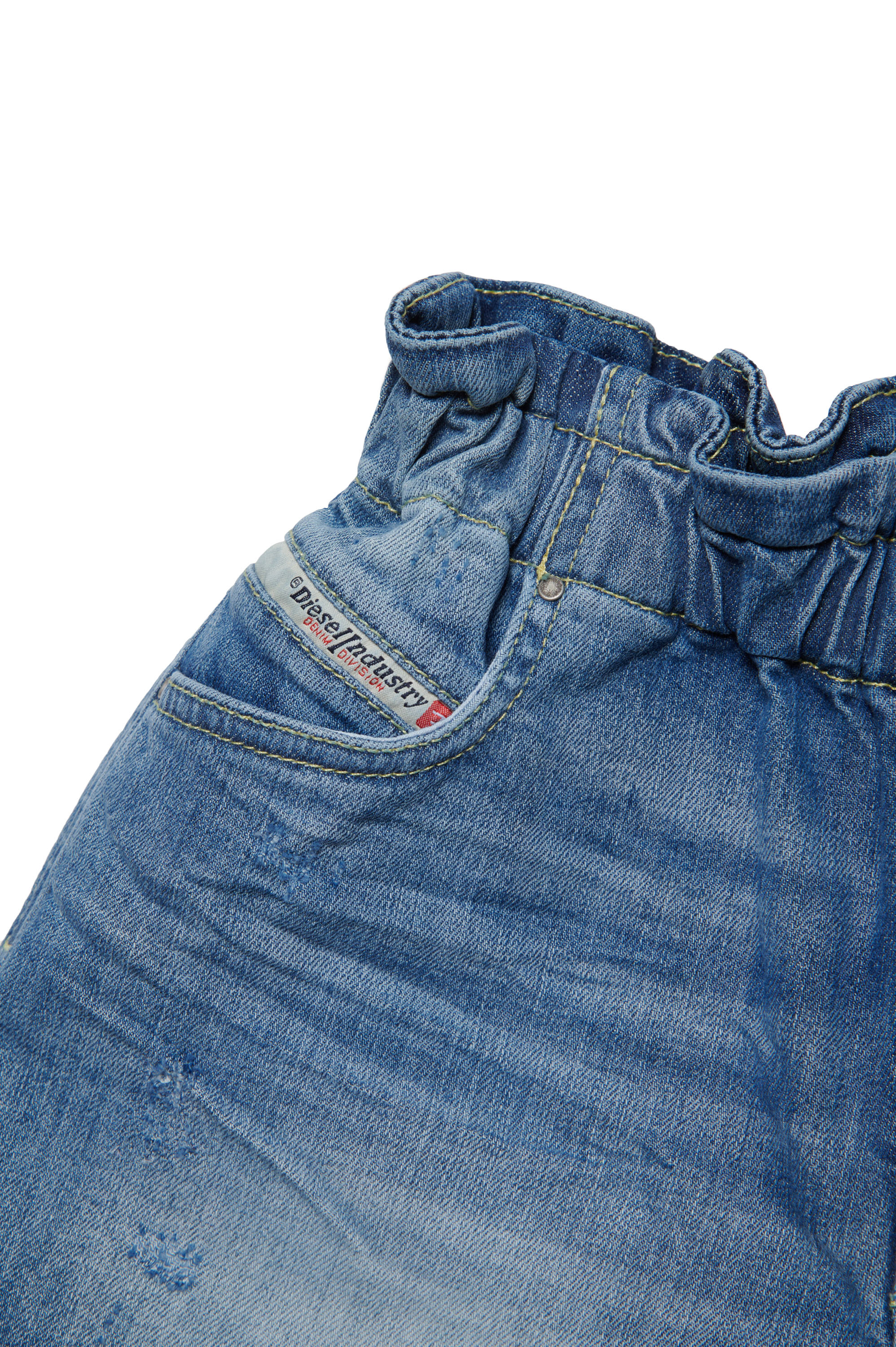 Diesel - PAMLIX, Woman Shorts in stretch denim in Blue - Image 3