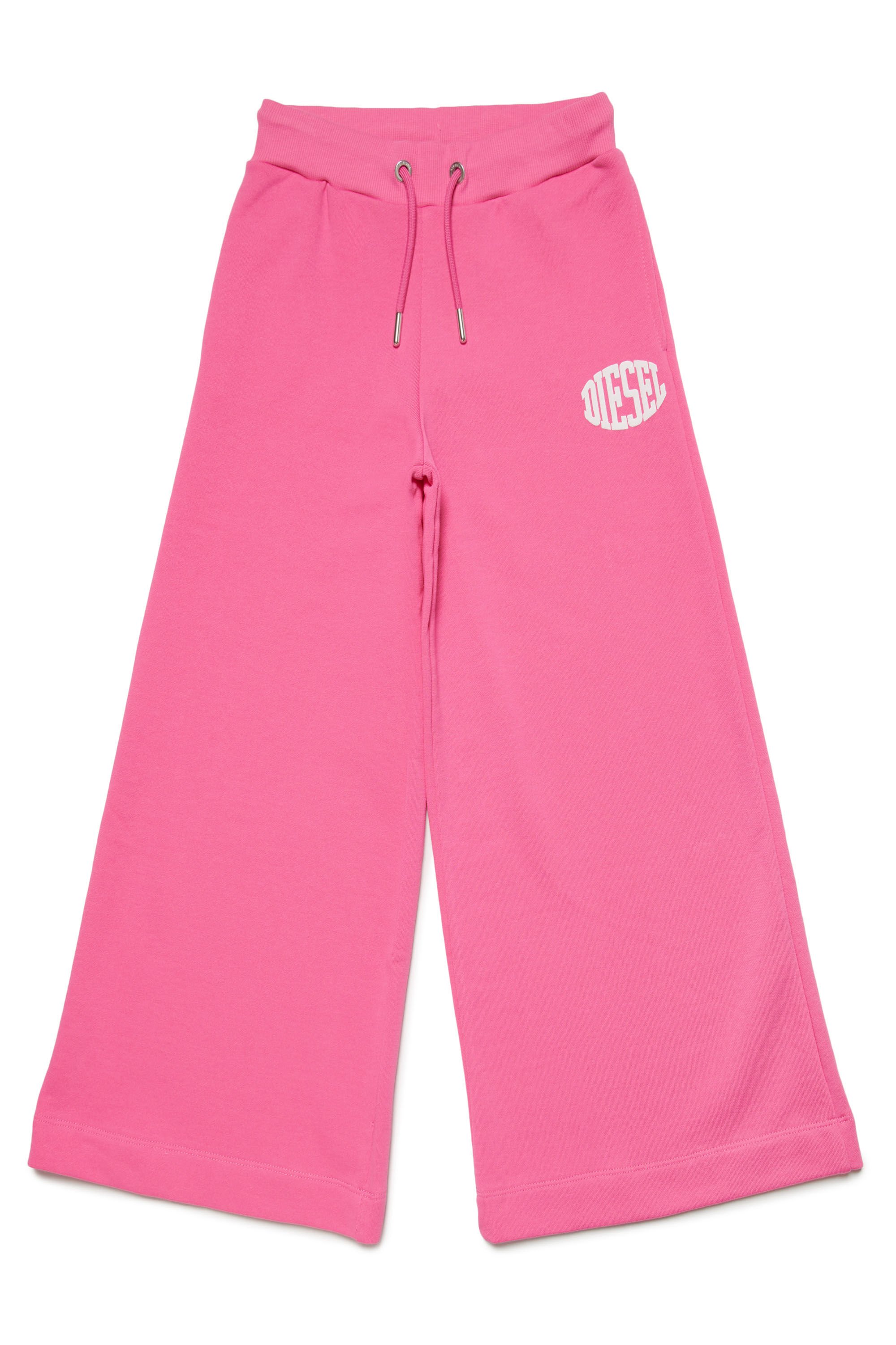 Diesel - PEFFIMY, Woman Wide track pants with Oval D in Pink - Image 1