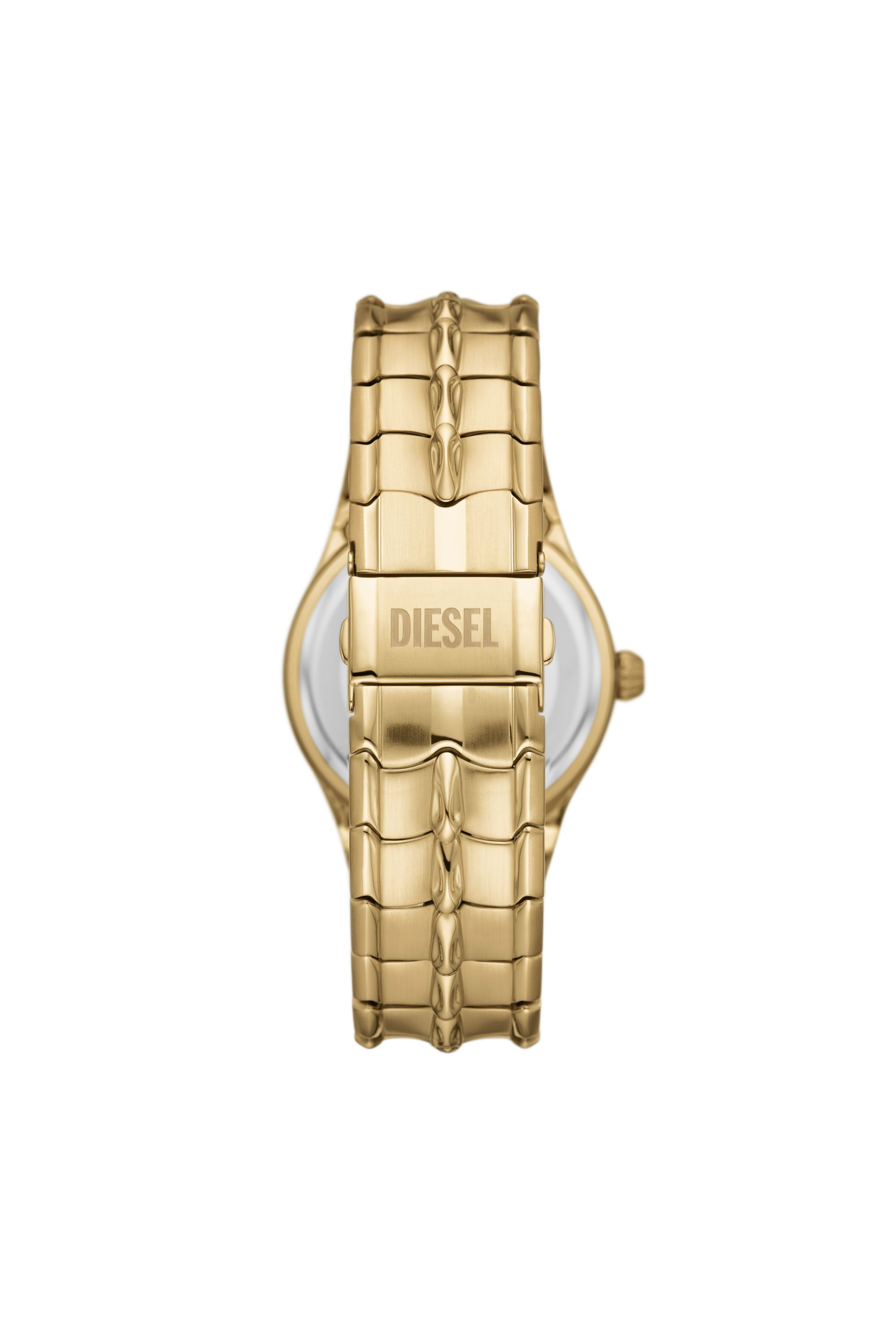 Diesel - DZ2186, Man's Vert Three-Hand Date Gold-Tone Stainless Steel Watch in Gold - 2