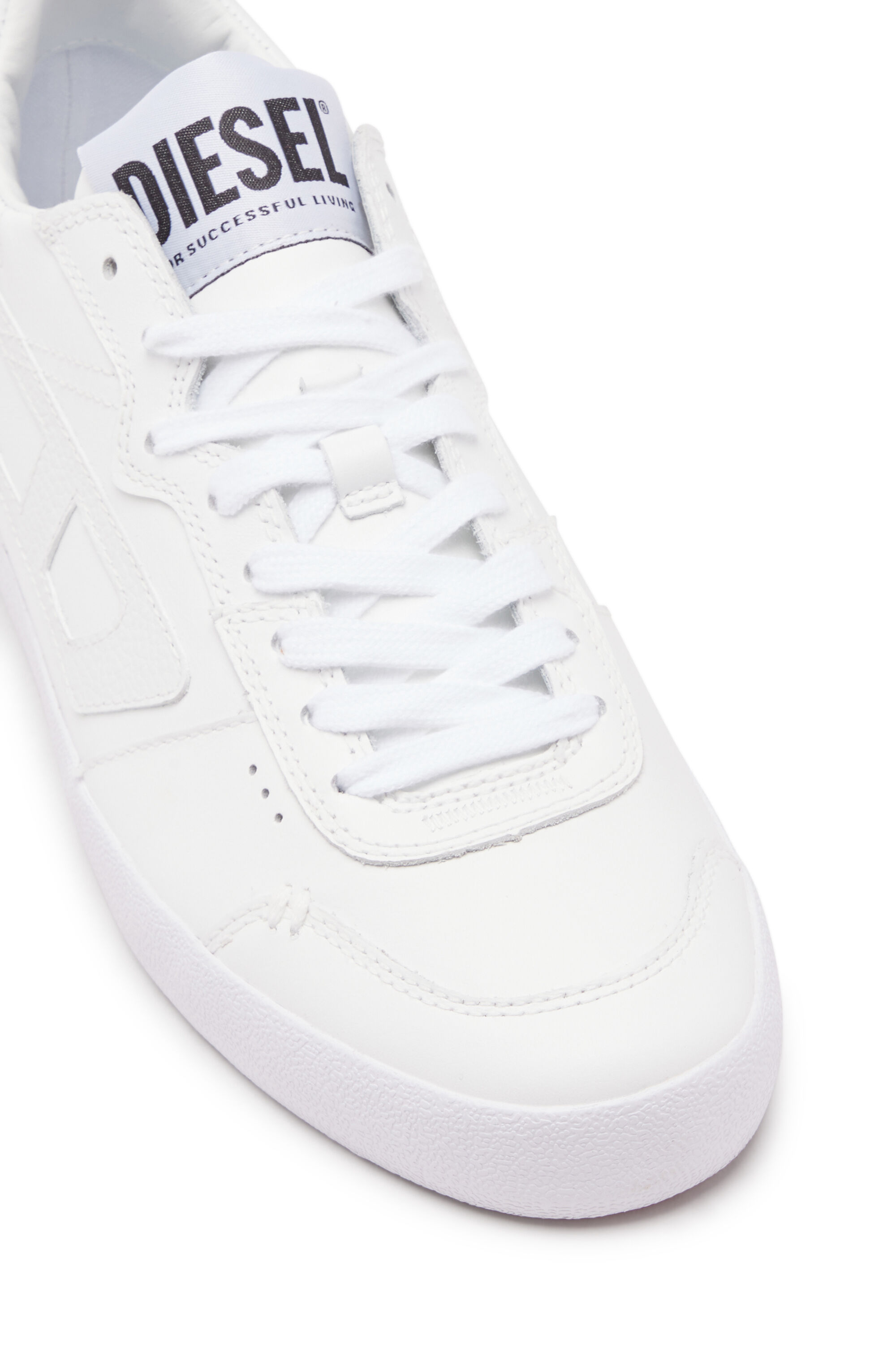 Diesel - S-LEROJI LOW W, Woman's S-Leroji Low-Low-top sneakers in smooth leather in White - 6