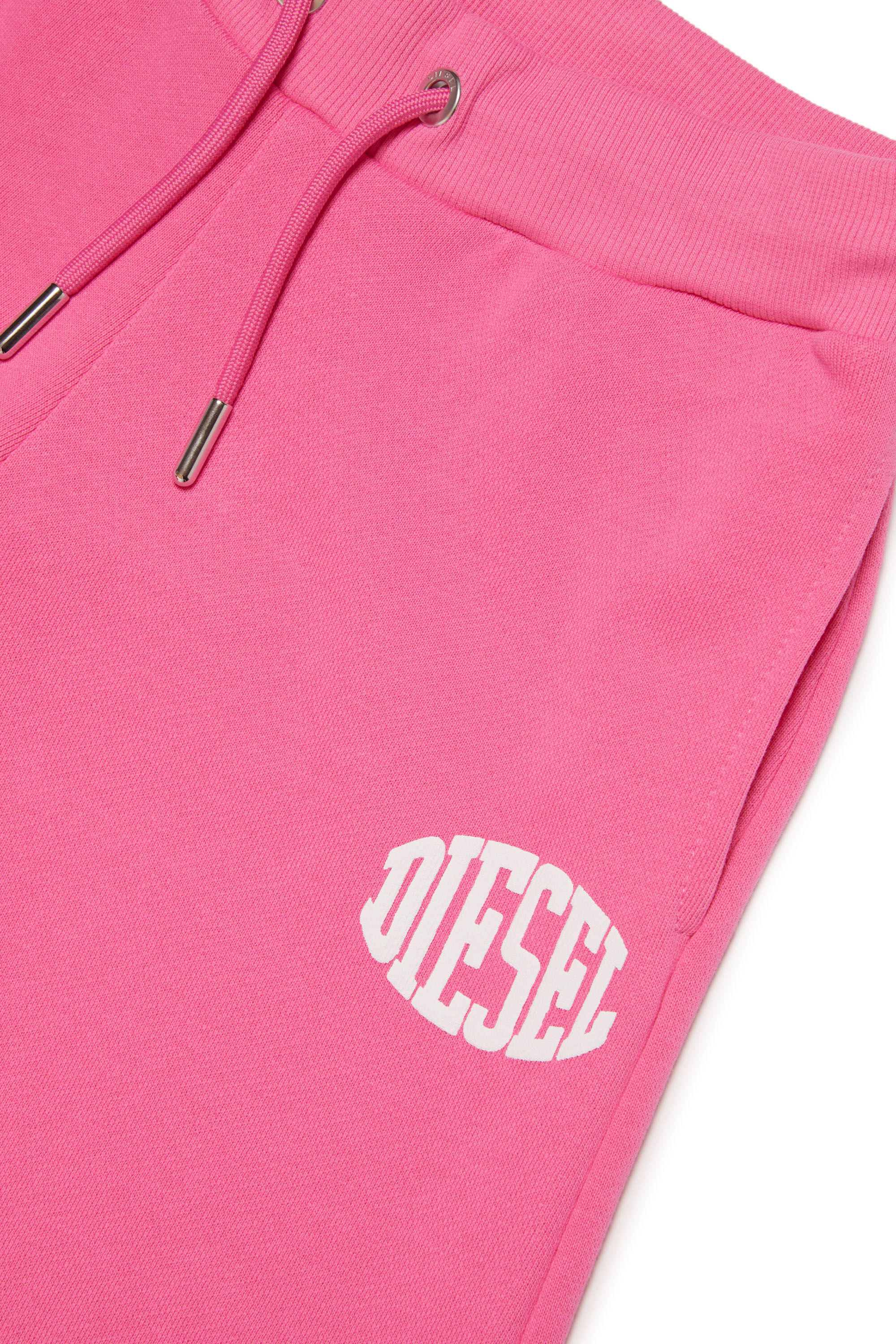 Diesel - PEFFIMY, Woman Wide track pants with Oval D in Pink - Image 3