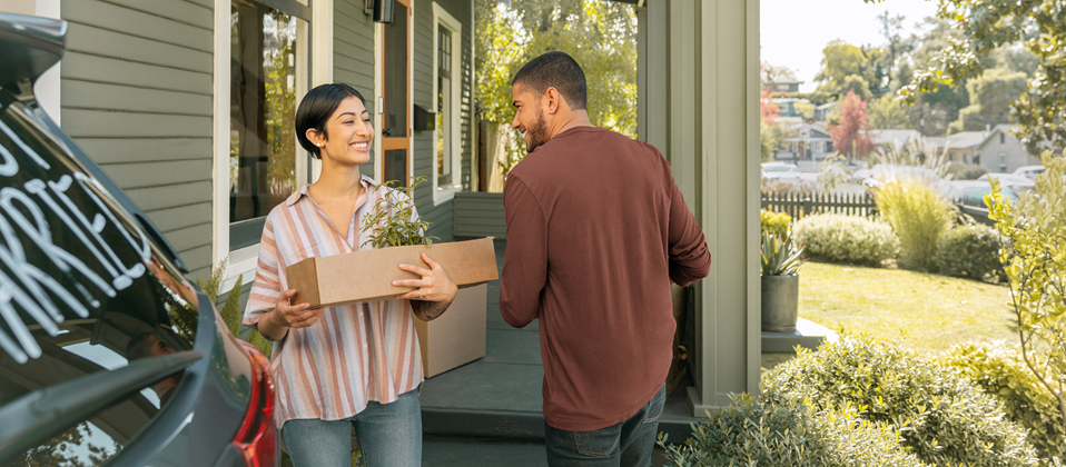 Couple moving into a condo