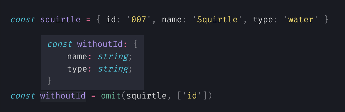 typescript example omit