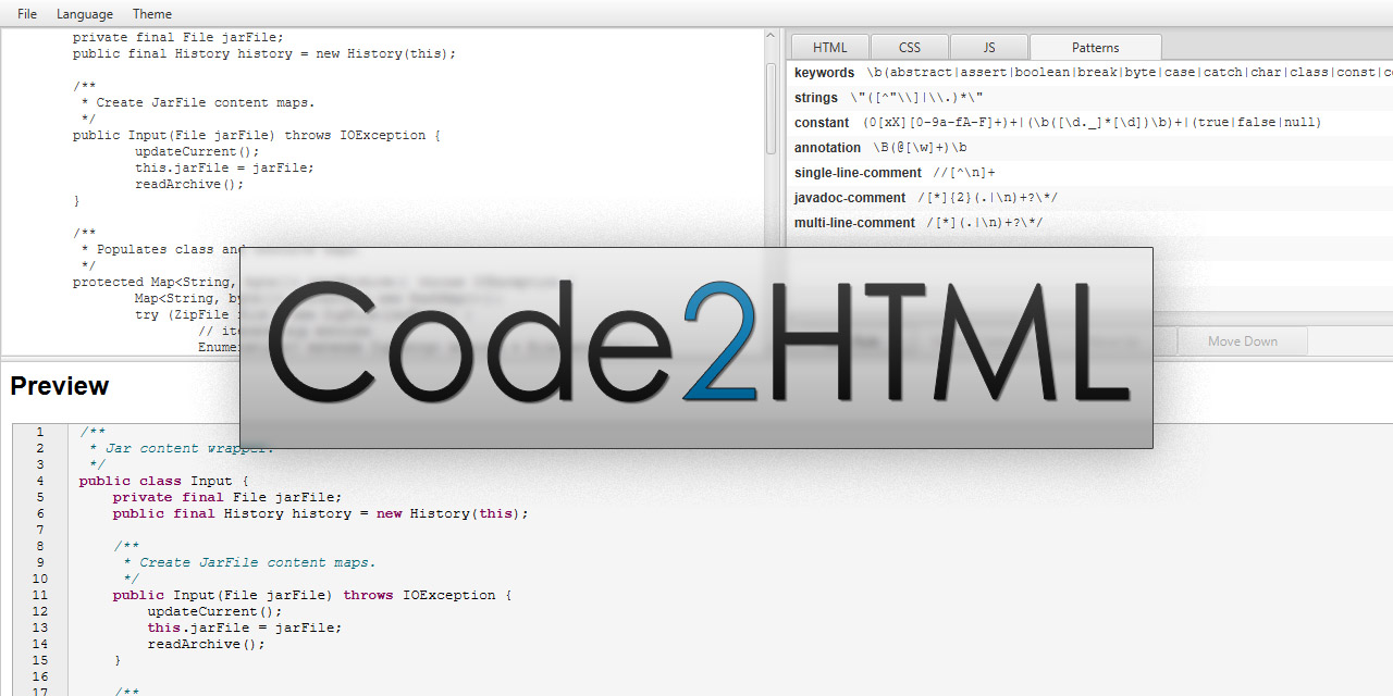 Code2HTML